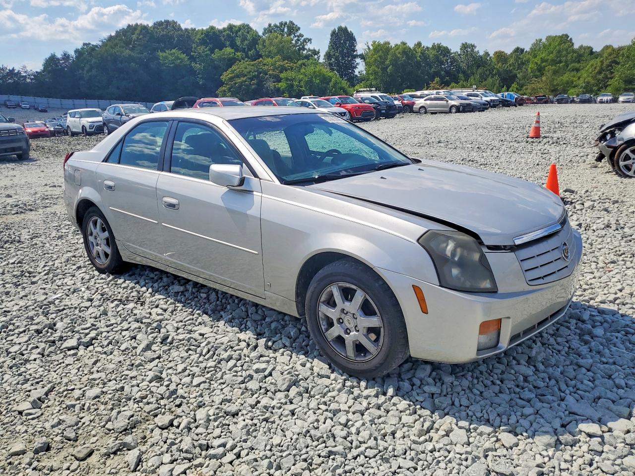 2007 Cadillac Cts Silver vin: 1G6DM57T870123092