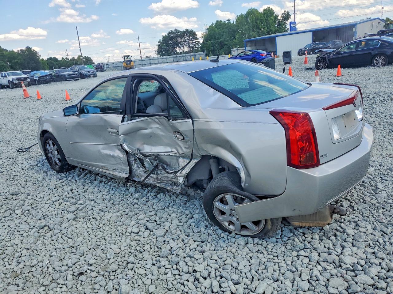 2007 Cadillac Cts Silver vin: 1G6DM57T870123092
