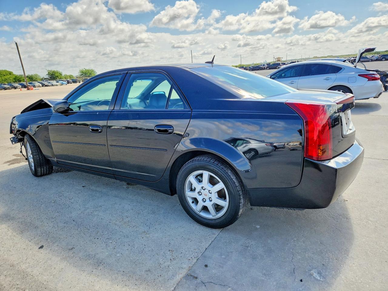2007 Cadillac Cts Black vin: 1G6DM57T870172406