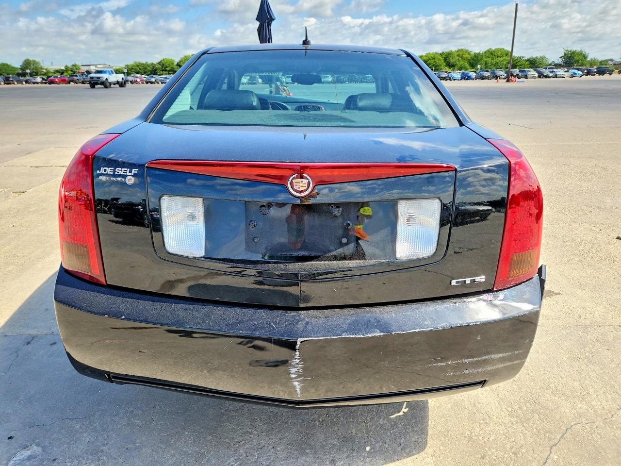 2007 Cadillac Cts Black vin: 1G6DM57T870172406