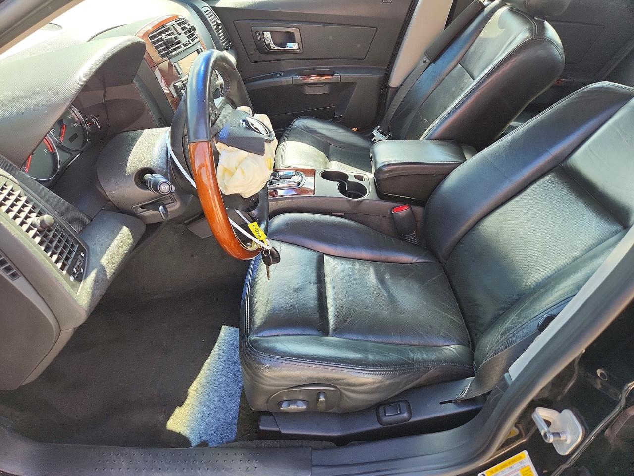 2007 Cadillac Cts Black vin: 1G6DM57T870172406