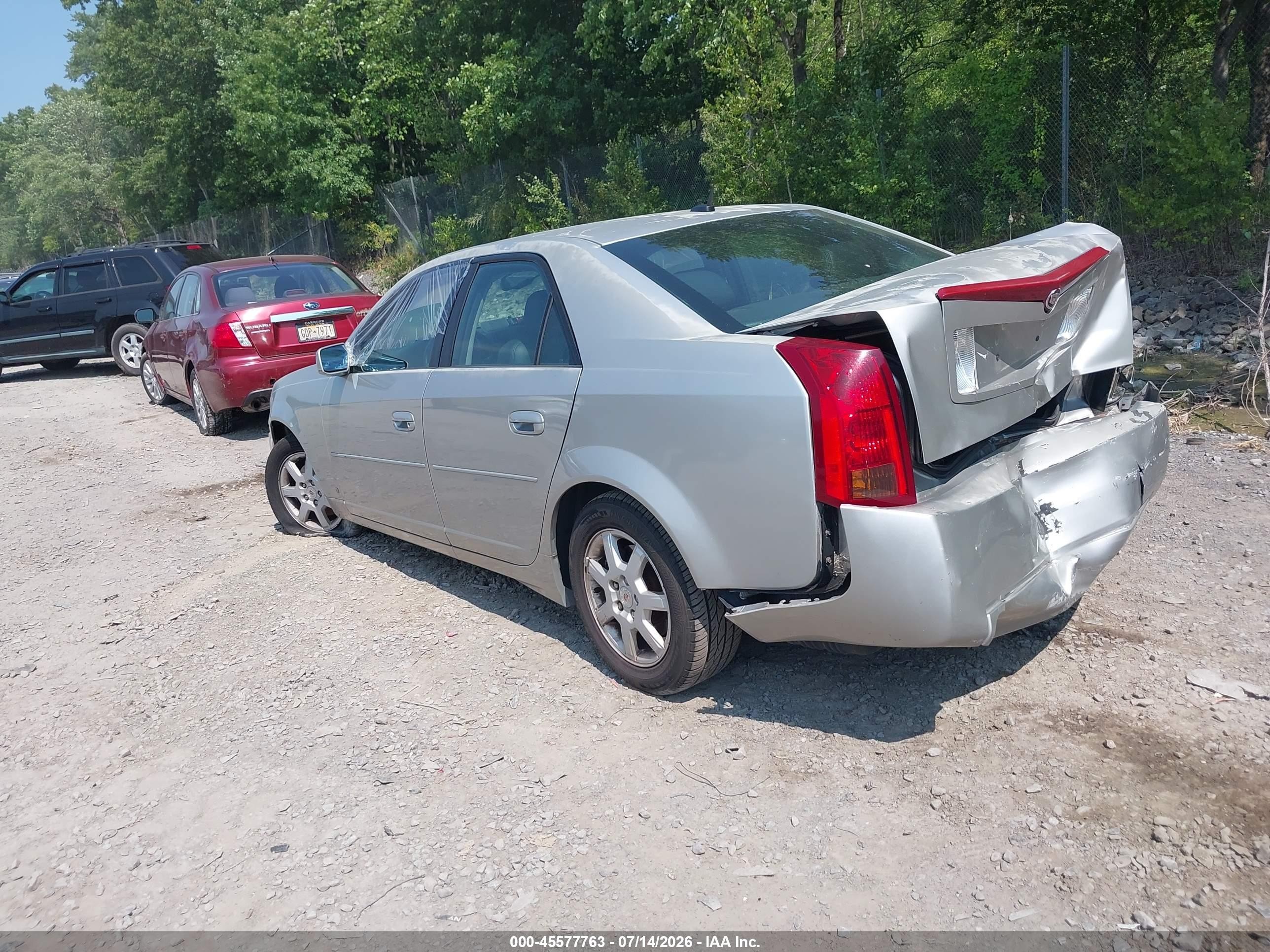 2007 Cadillac Cts Base W/1sa Silver vin: 1G6DM57T870184443