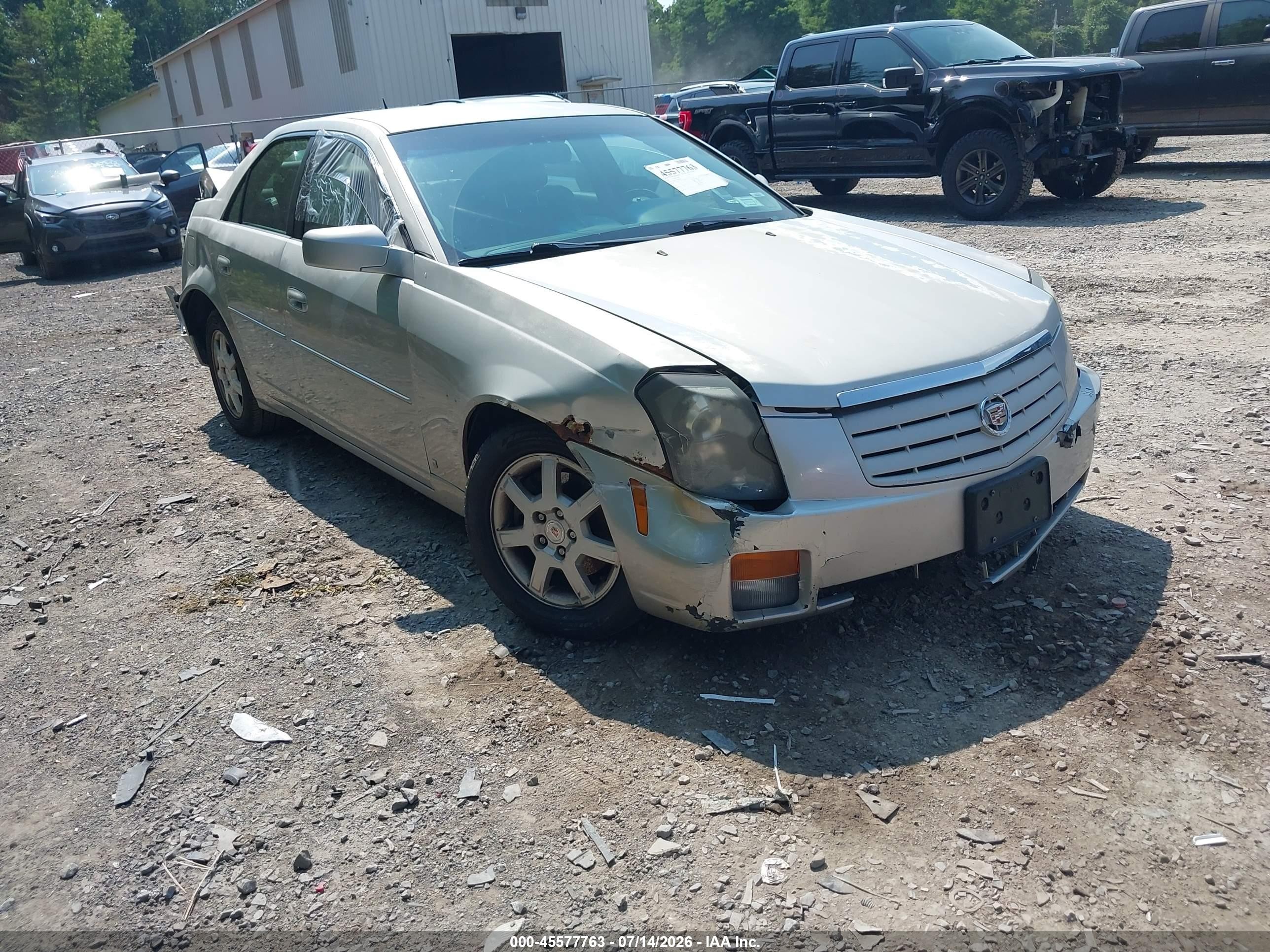 2007 Cadillac Cts Base W/1sa Silver vin: 1G6DM57T870184443