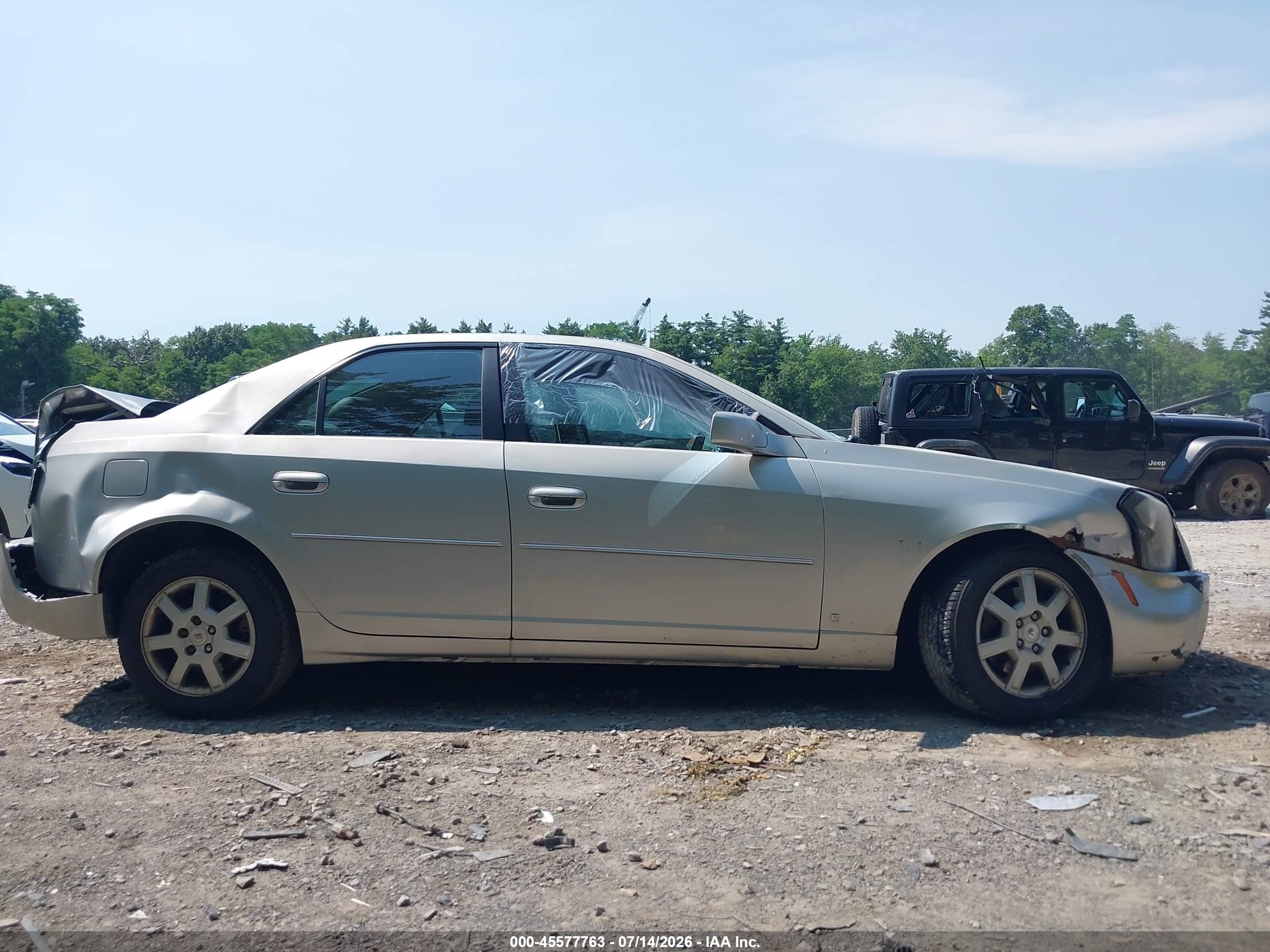 2007 Cadillac Cts Base W/1sa Silver vin: 1G6DM57T870184443