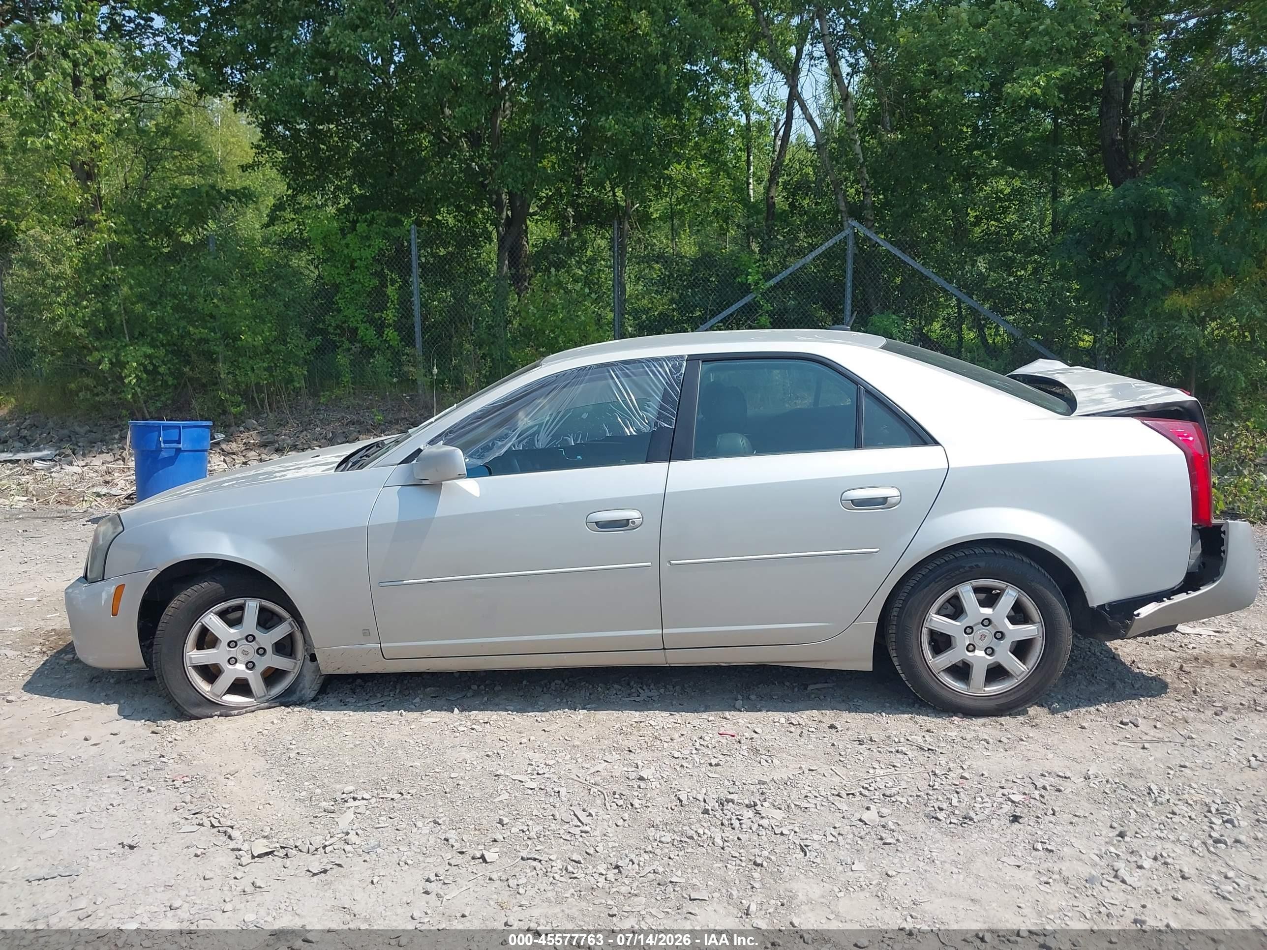 2007 Cadillac Cts Base W/1sa Silver vin: 1G6DM57T870184443