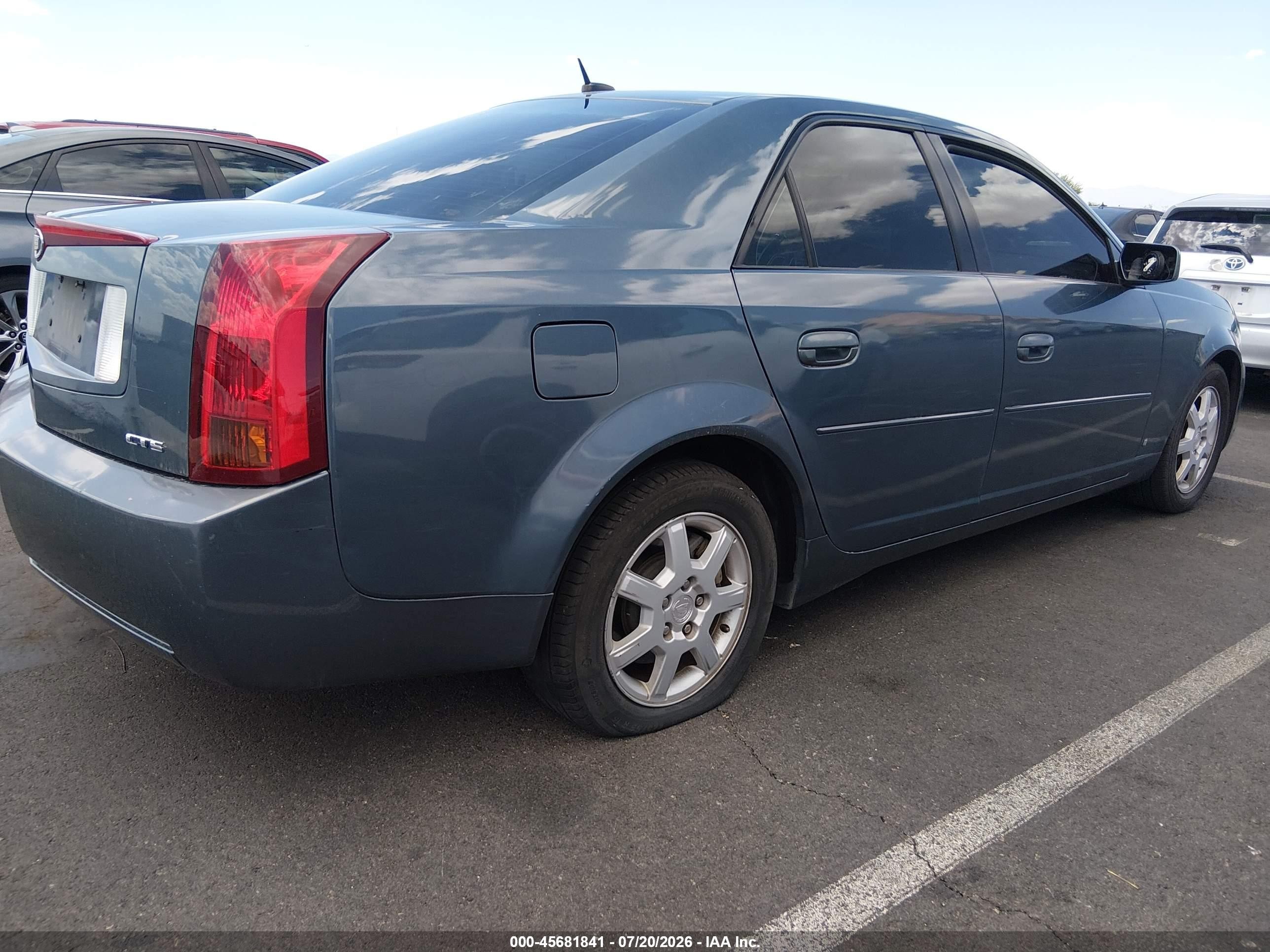 2006 Cadillac Cts Base W/1sa Blue vin: 1G6DM57T960106655