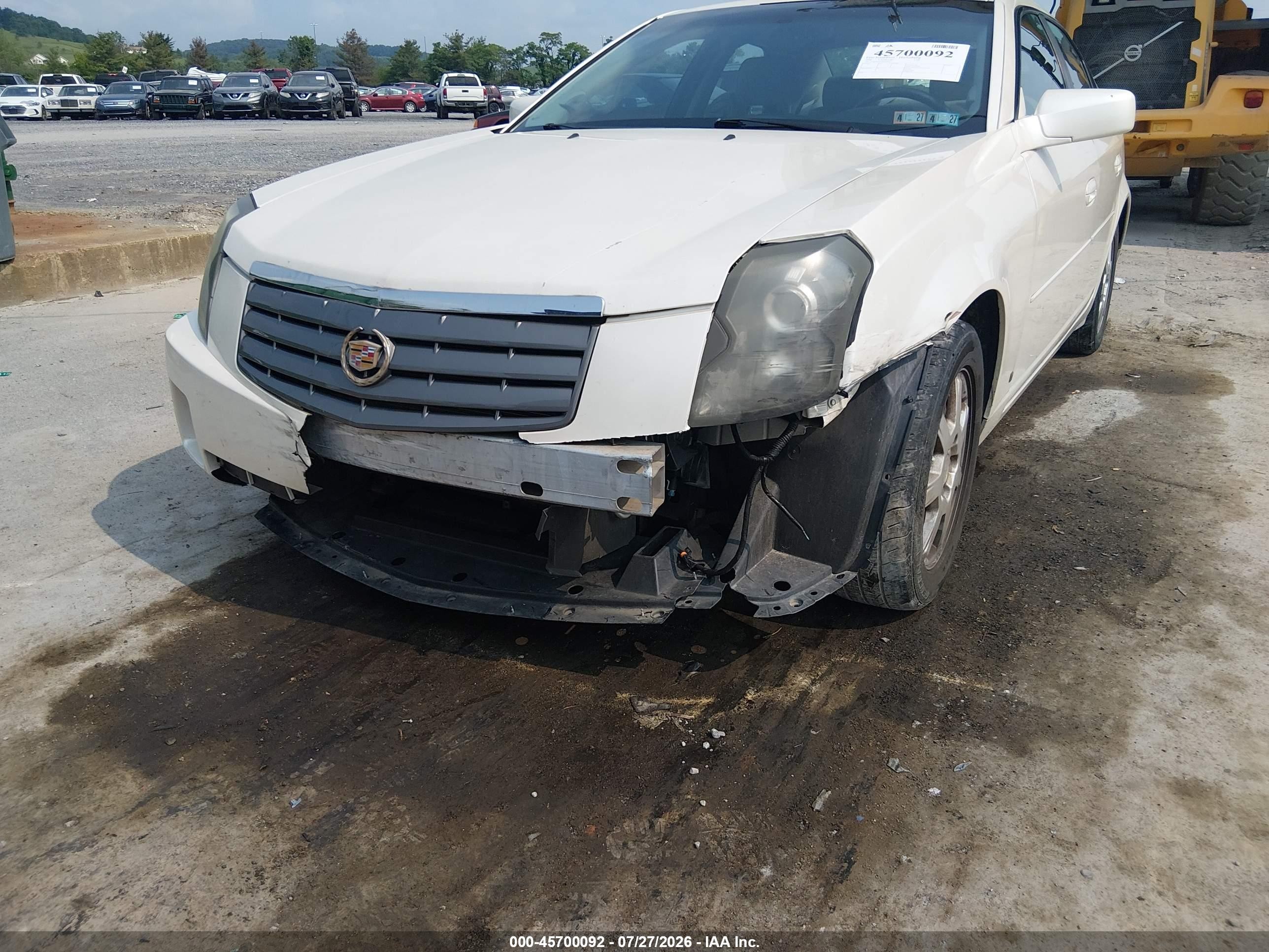 2006 Cadillac Cts Base W/1sa White vin: 1G6DM57T960109717