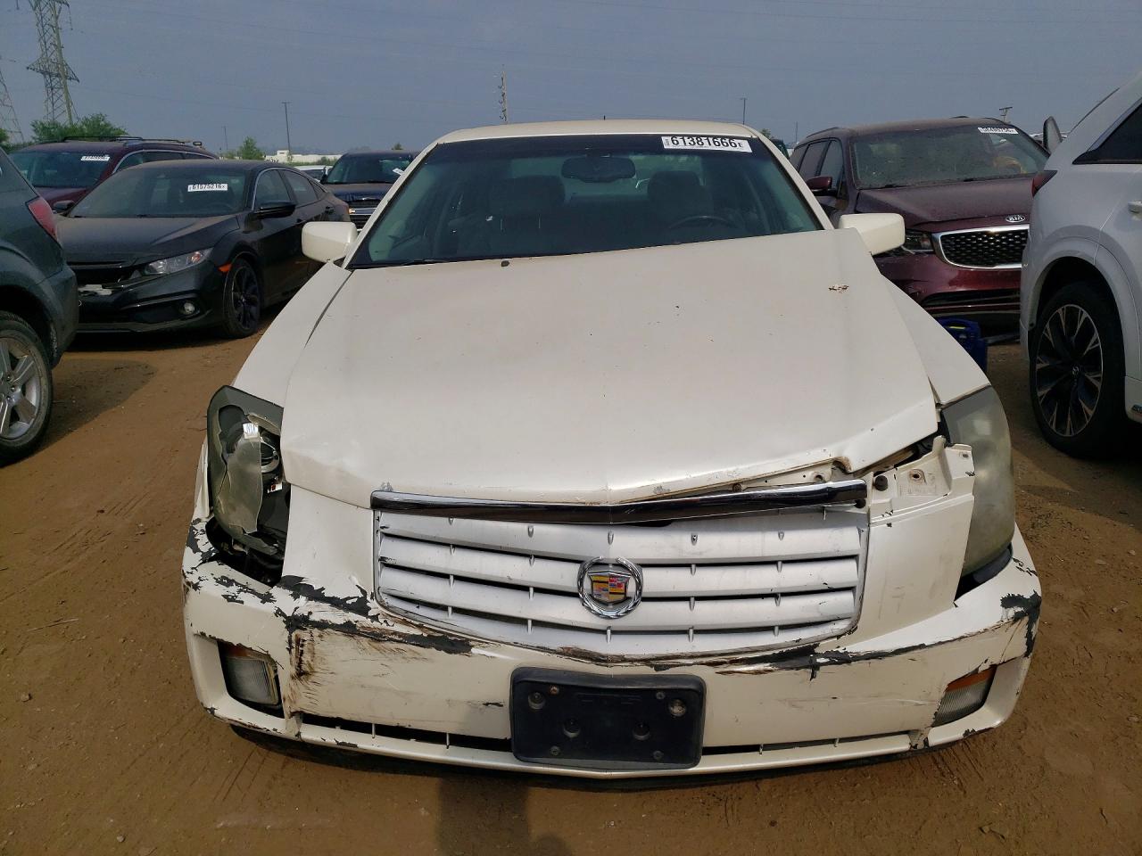 2007 Cadillac Cts White vin: 1G6DM57T970128298