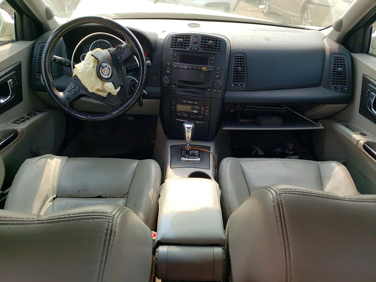 2007 Cadillac Cts White vin: 1G6DM57T970128298