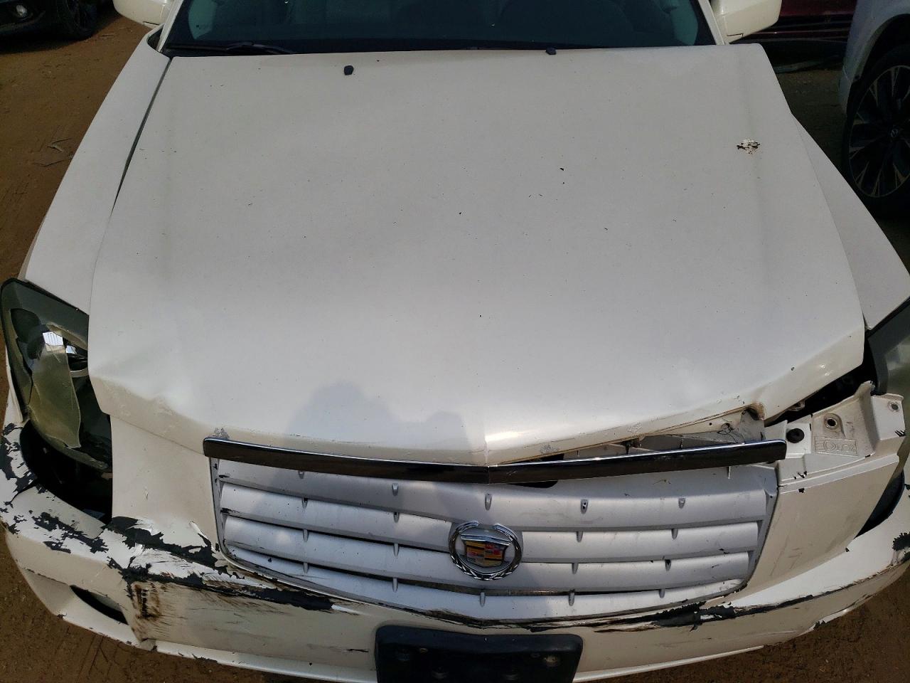 2007 Cadillac Cts White vin: 1G6DM57T970128298