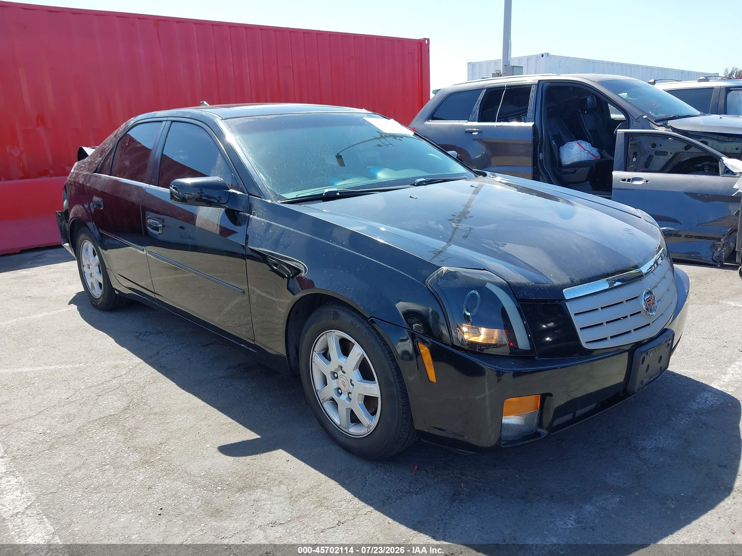 2007 Cadillac Cts Base W/1sa Black vin: 1G6DM57T970191742