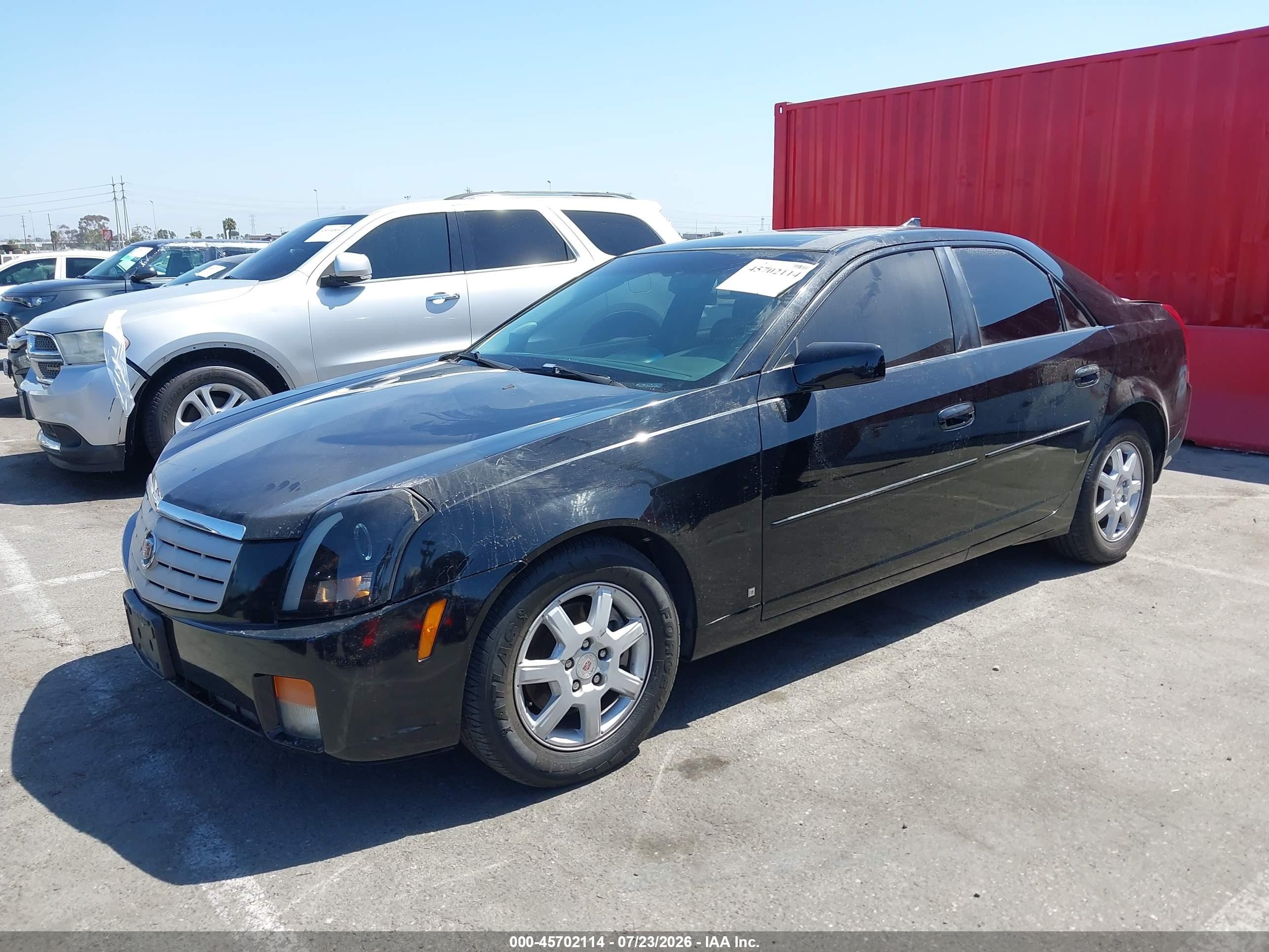 2007 Cadillac Cts Base W/1sa Black vin: 1G6DM57T970191742