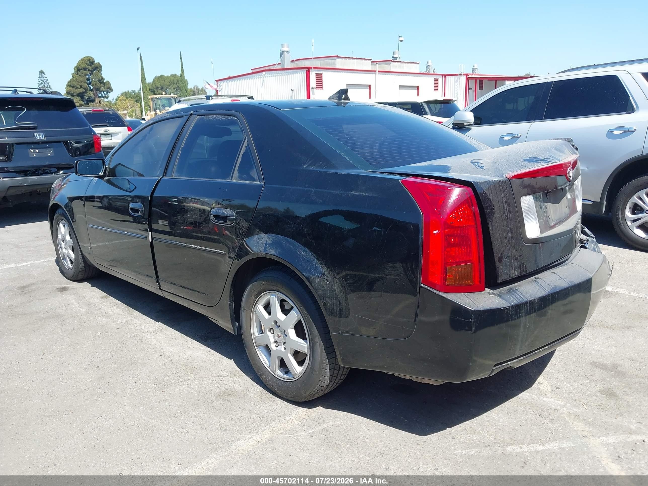 2007 Cadillac Cts Base W/1sa Black vin: 1G6DM57T970191742