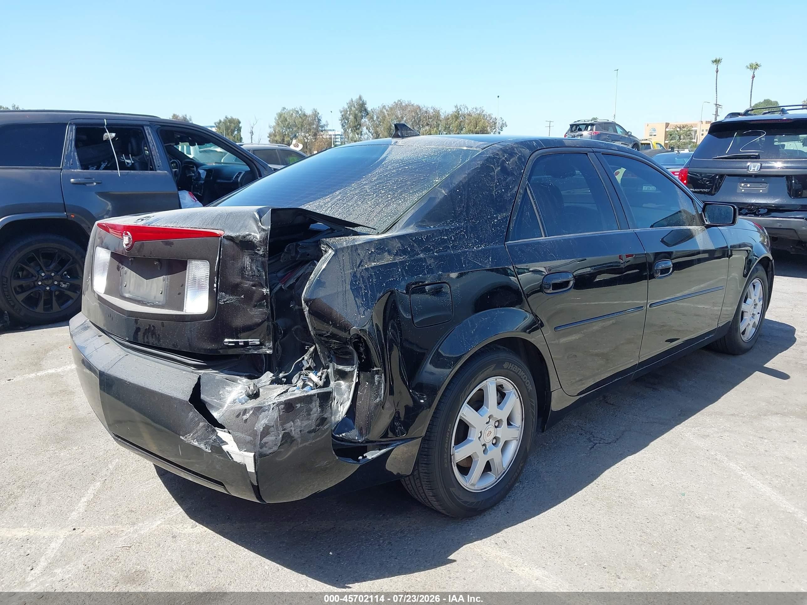 2007 Cadillac Cts Base W/1sa Black vin: 1G6DM57T970191742