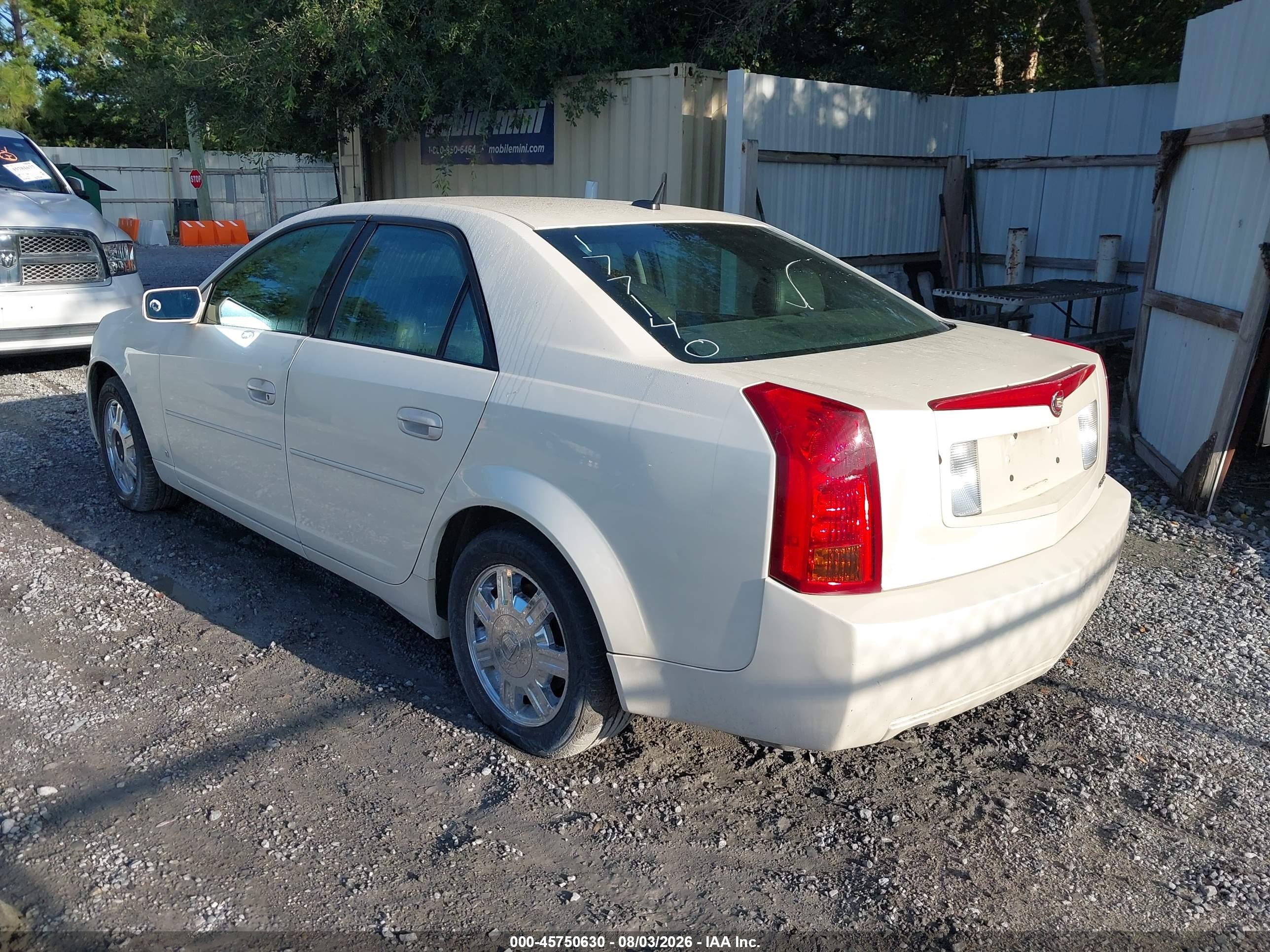 2007 Cadillac Cts Standard White vin: 1G6DM57TX70177140