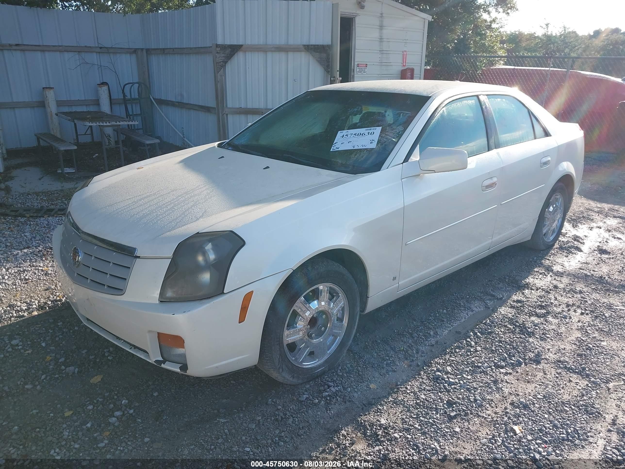 2007 Cadillac Cts Standard White vin: 1G6DM57TX70177140