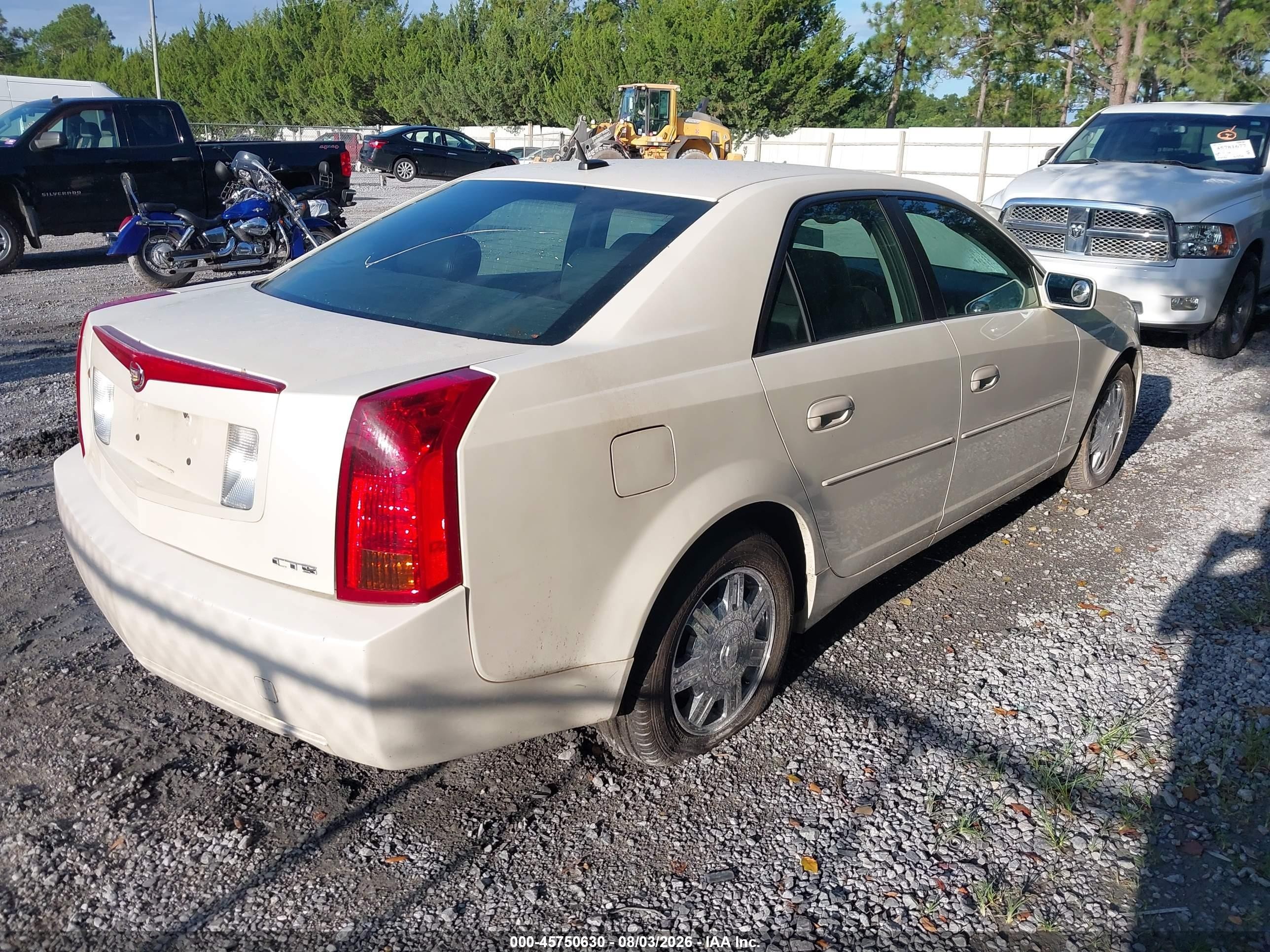 2007 Cadillac Cts Standard White vin: 1G6DM57TX70177140