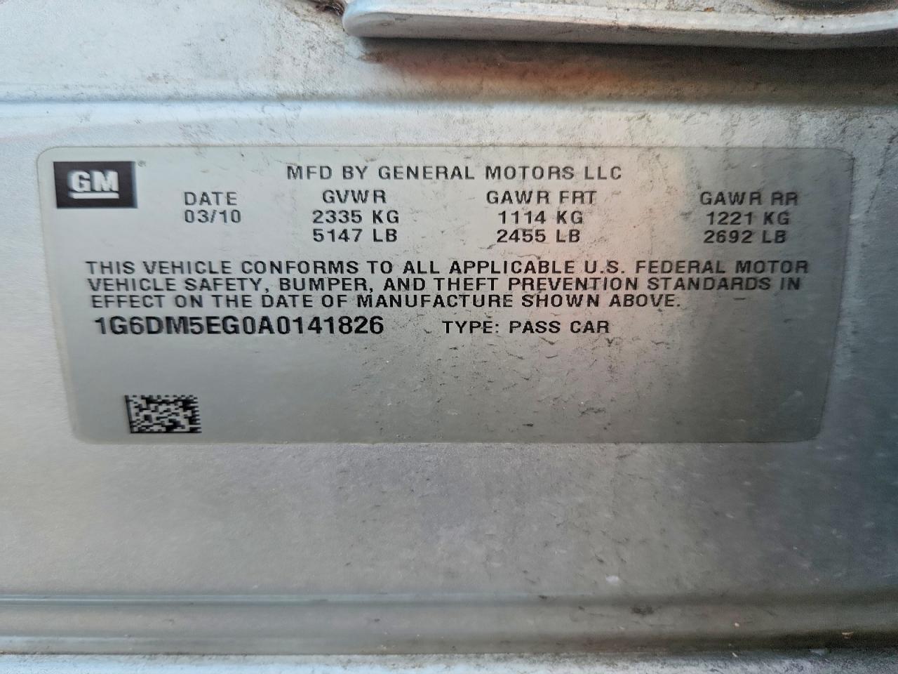 2010 Cadillac Cts Performance Collection Silver vin: 1G6DM5EG0A0141826