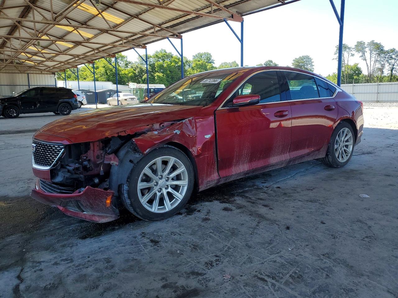 2022 Cadillac Ct5 Luxury Red vin: 1G6DM5RKXN0118106