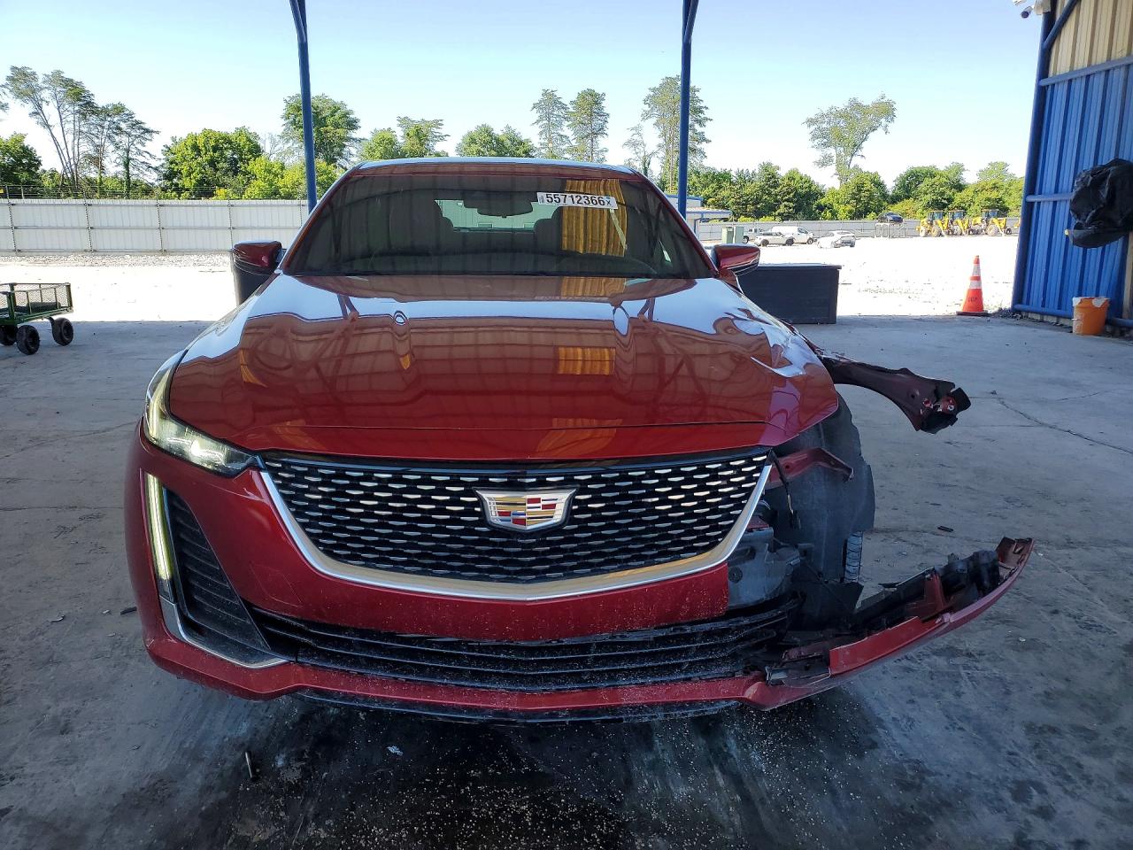 2022 Cadillac Ct5 Luxury Red vin: 1G6DM5RKXN0118106