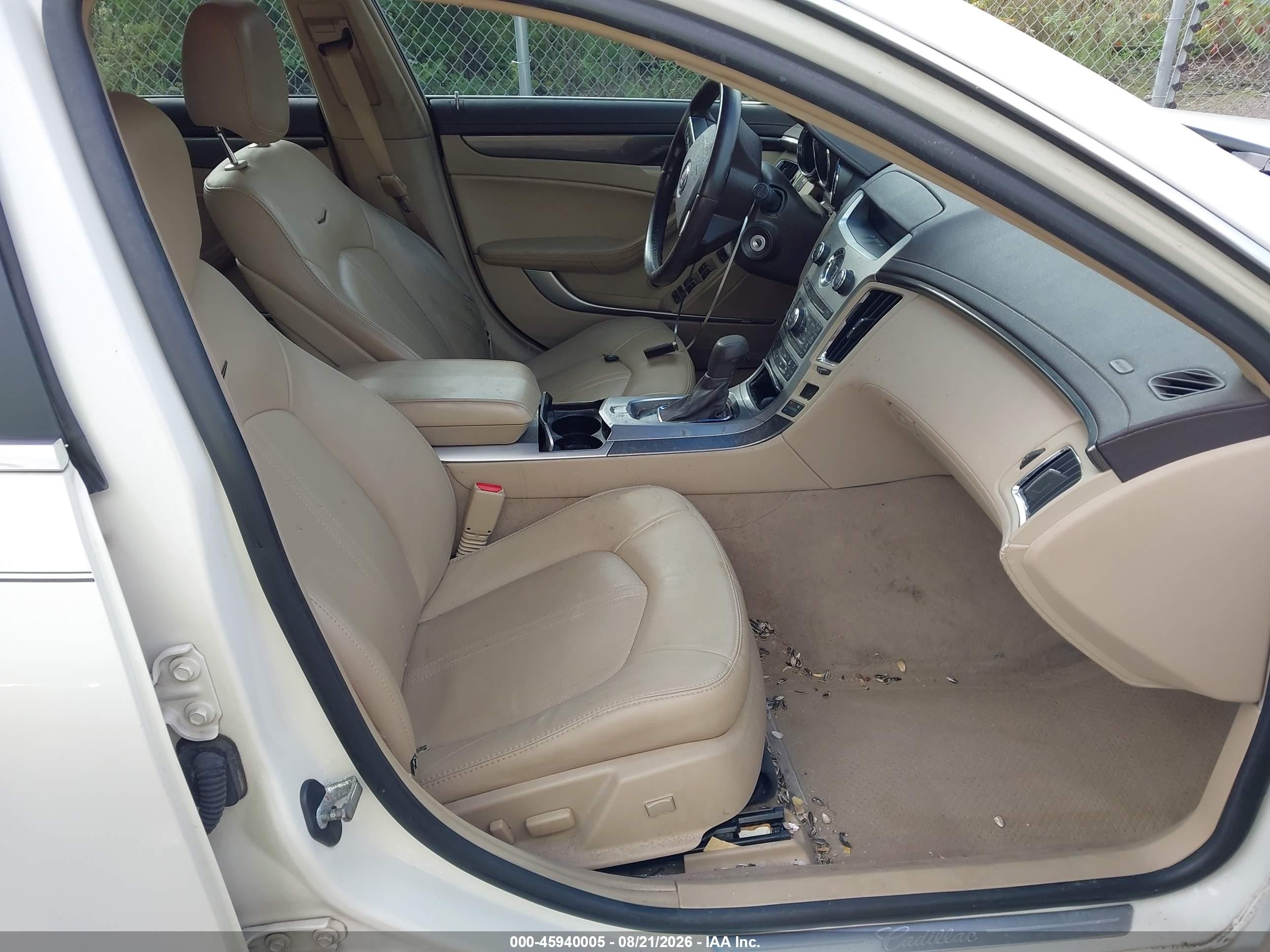 2013 Cadillac Cts Performance White vin: 1G6DM8E3XD0111915