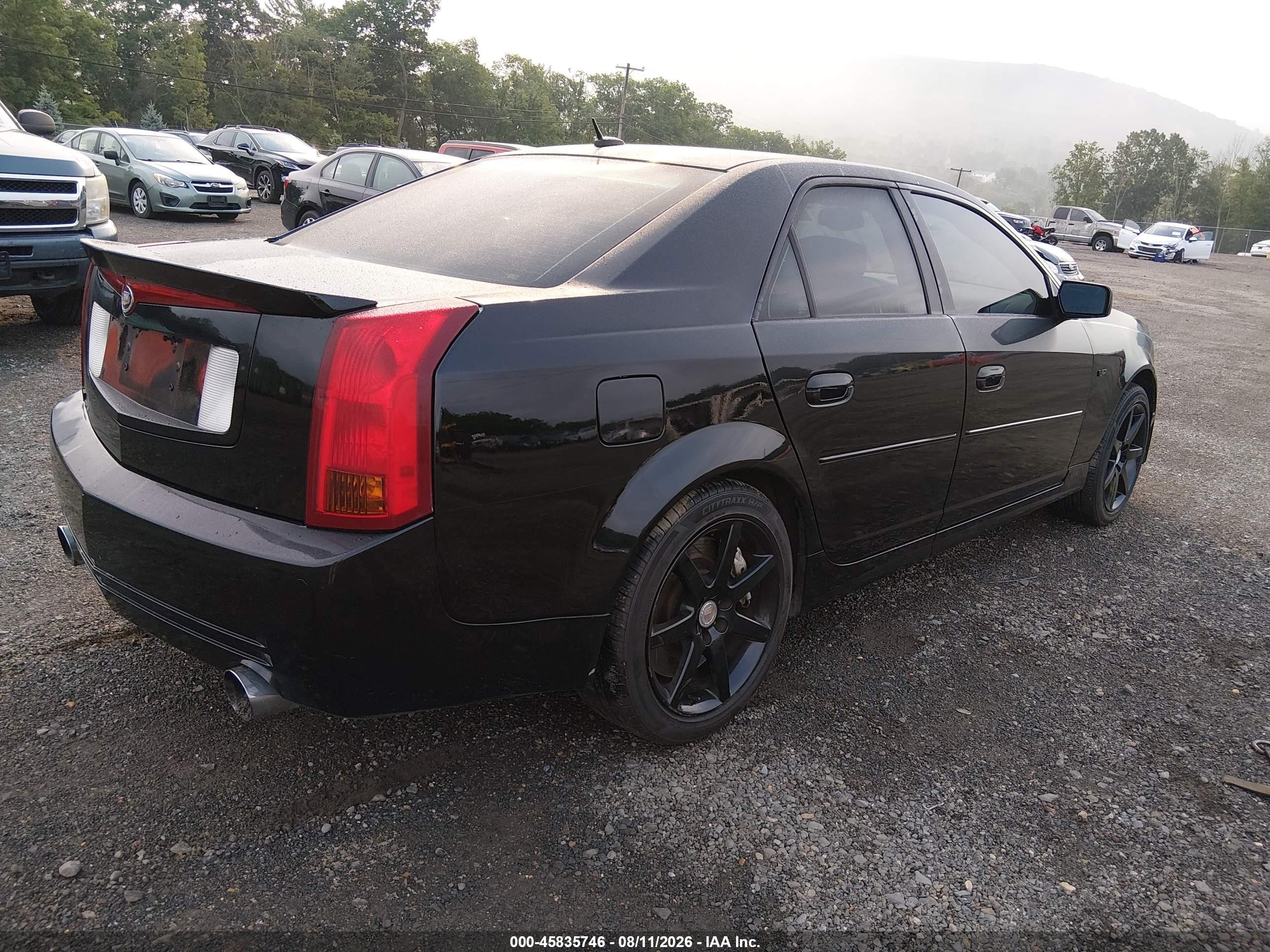 2005 Cadillac Cts-v   Black vin: 1G6DN56S450103781