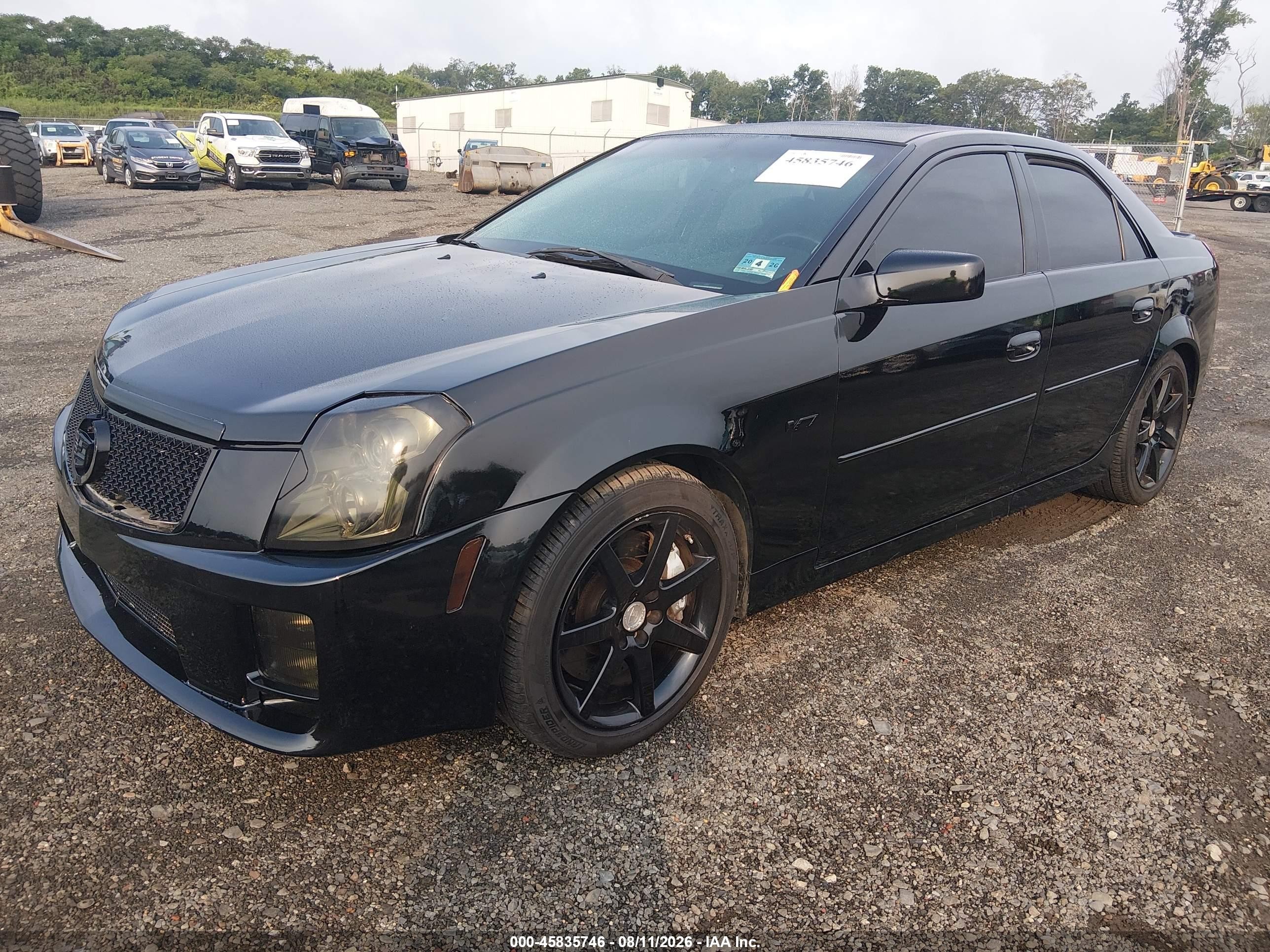2005 Cadillac Cts-v   Black vin: 1G6DN56S450103781