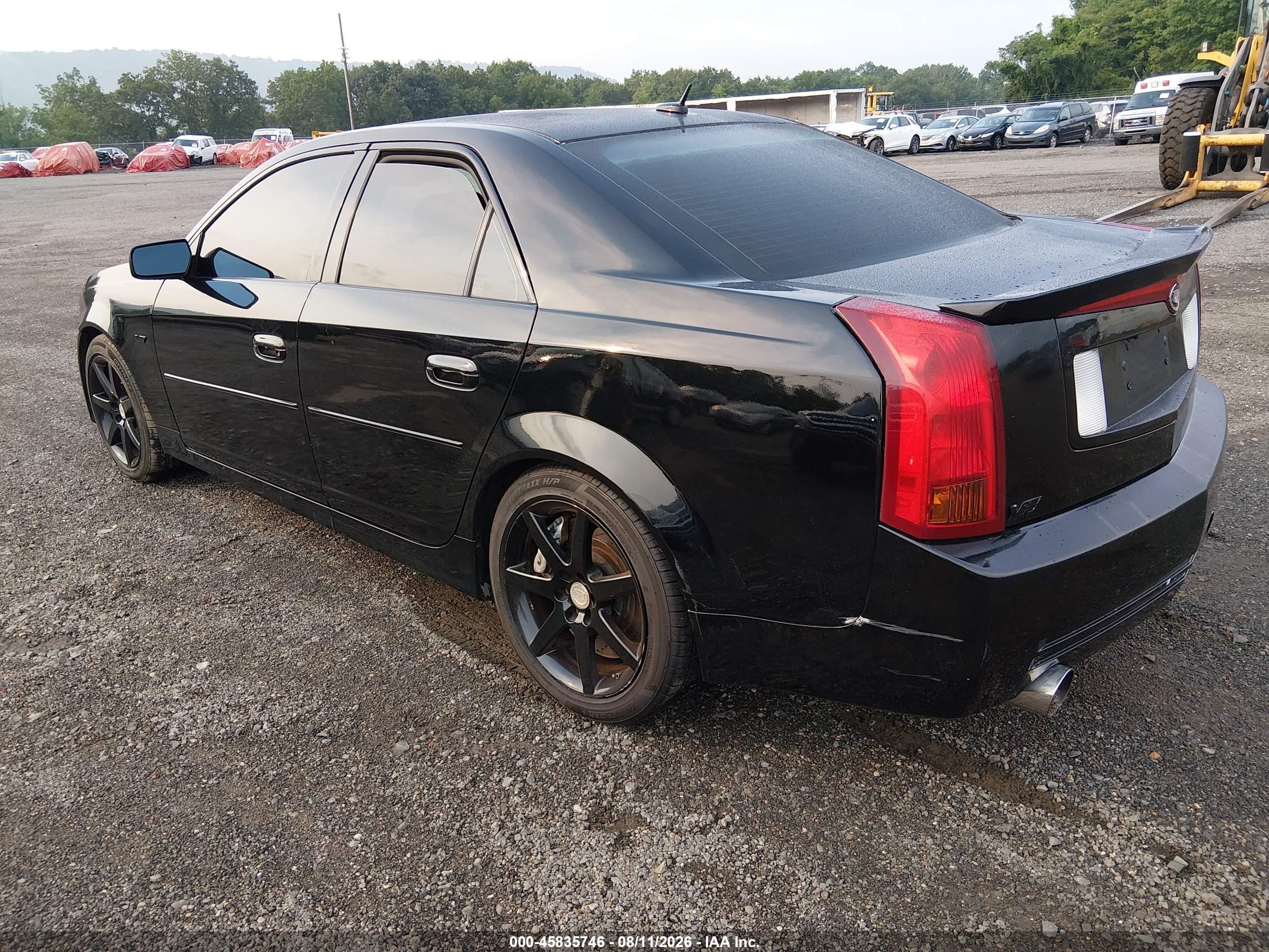 2005 Cadillac Cts-v   Black vin: 1G6DN56S450103781