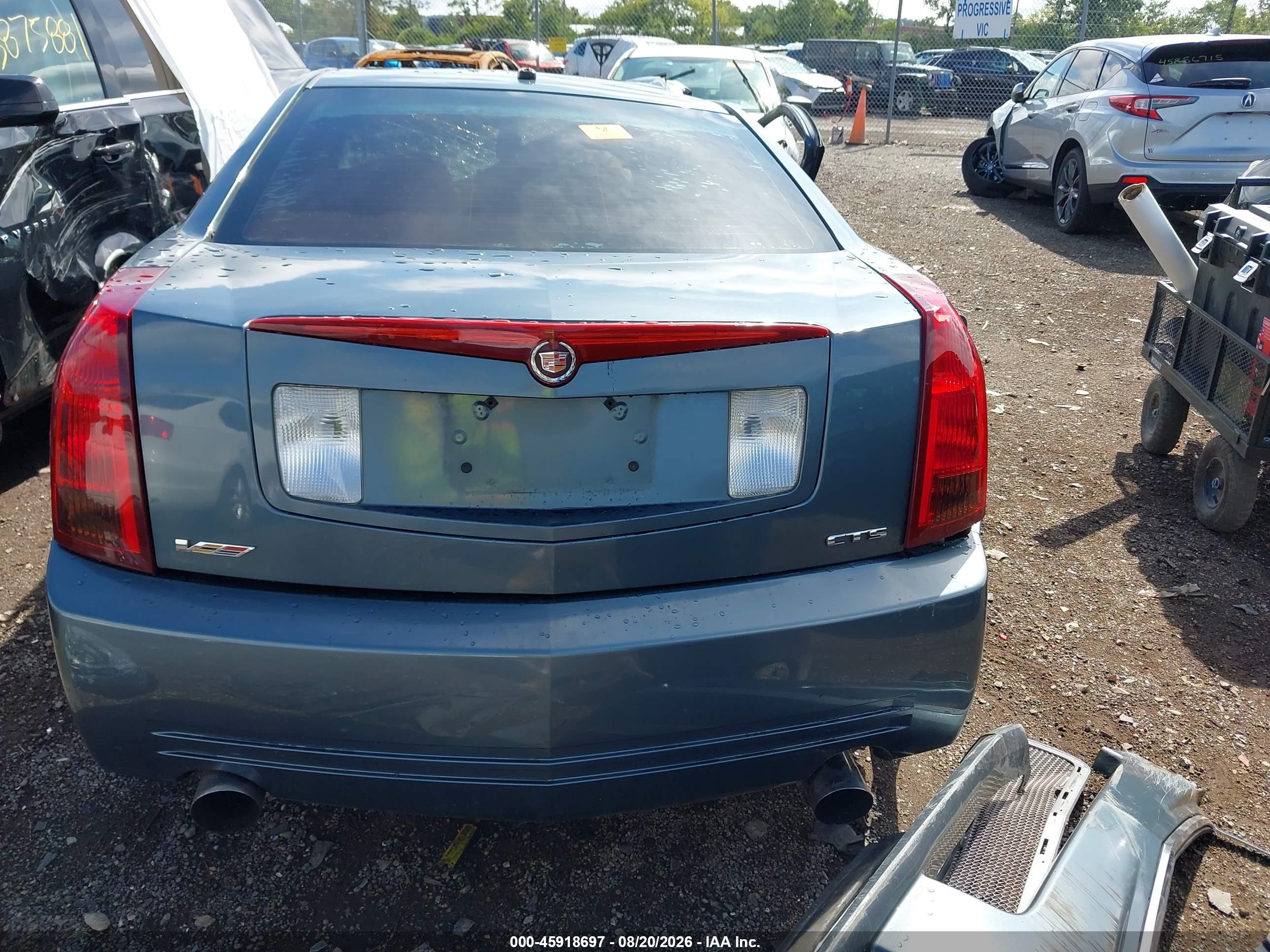 2005 Cadillac Cts-v Blue vin: 1G6DN56S750184453