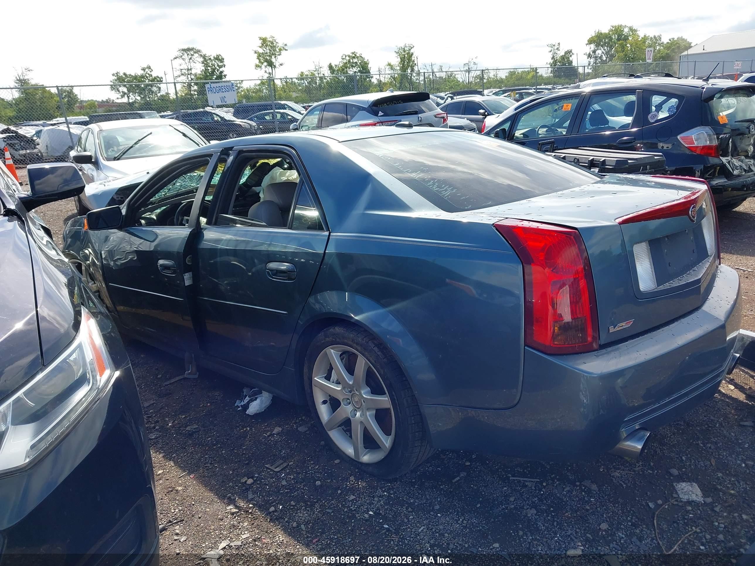 2005 Cadillac Cts-v Blue vin: 1G6DN56S750184453