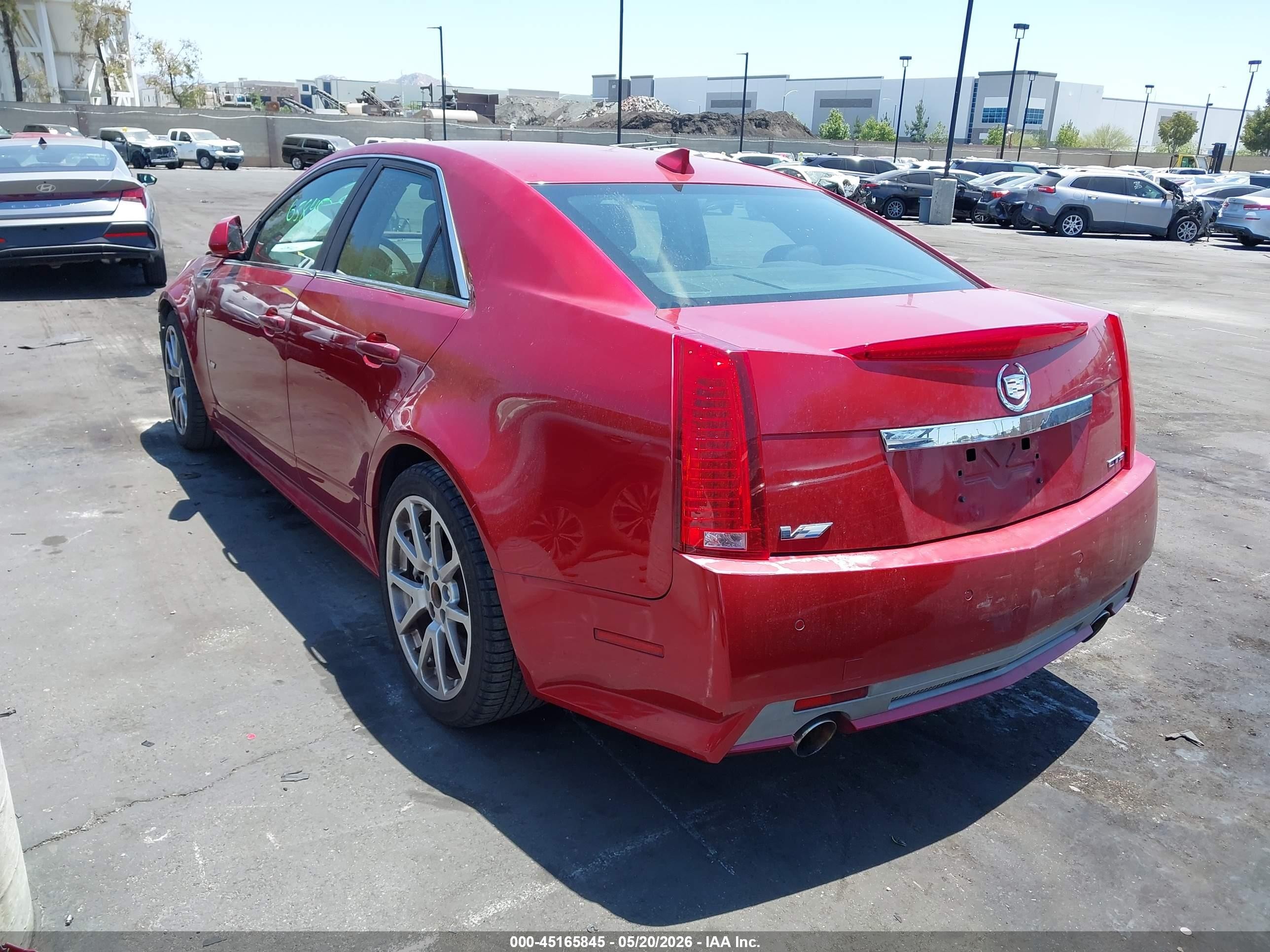 2009 Cadillac Cts-v   Красный vin: 1G6DN57P090155523