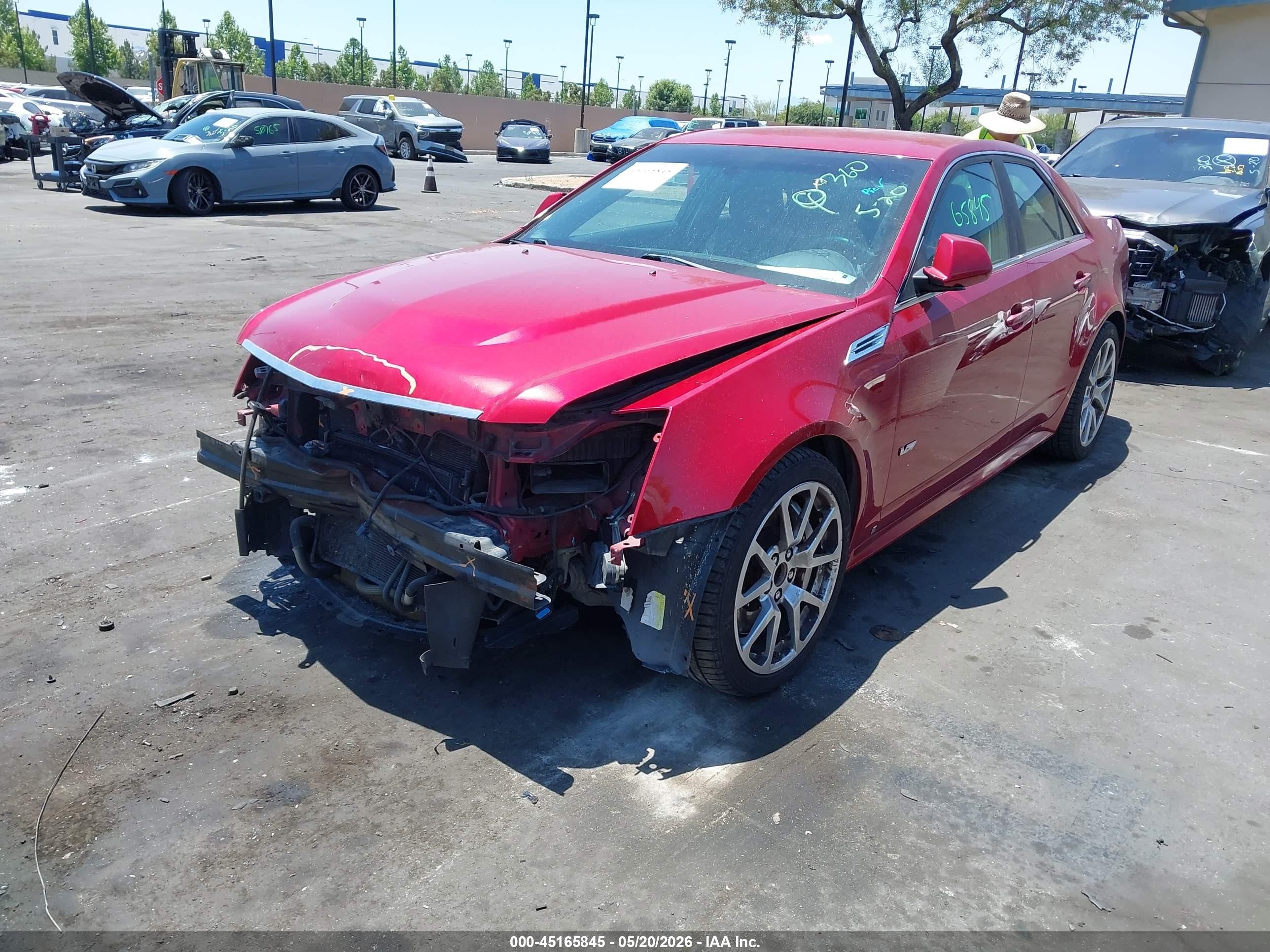 2009 Cadillac Cts-v   Красный vin: 1G6DN57P090155523