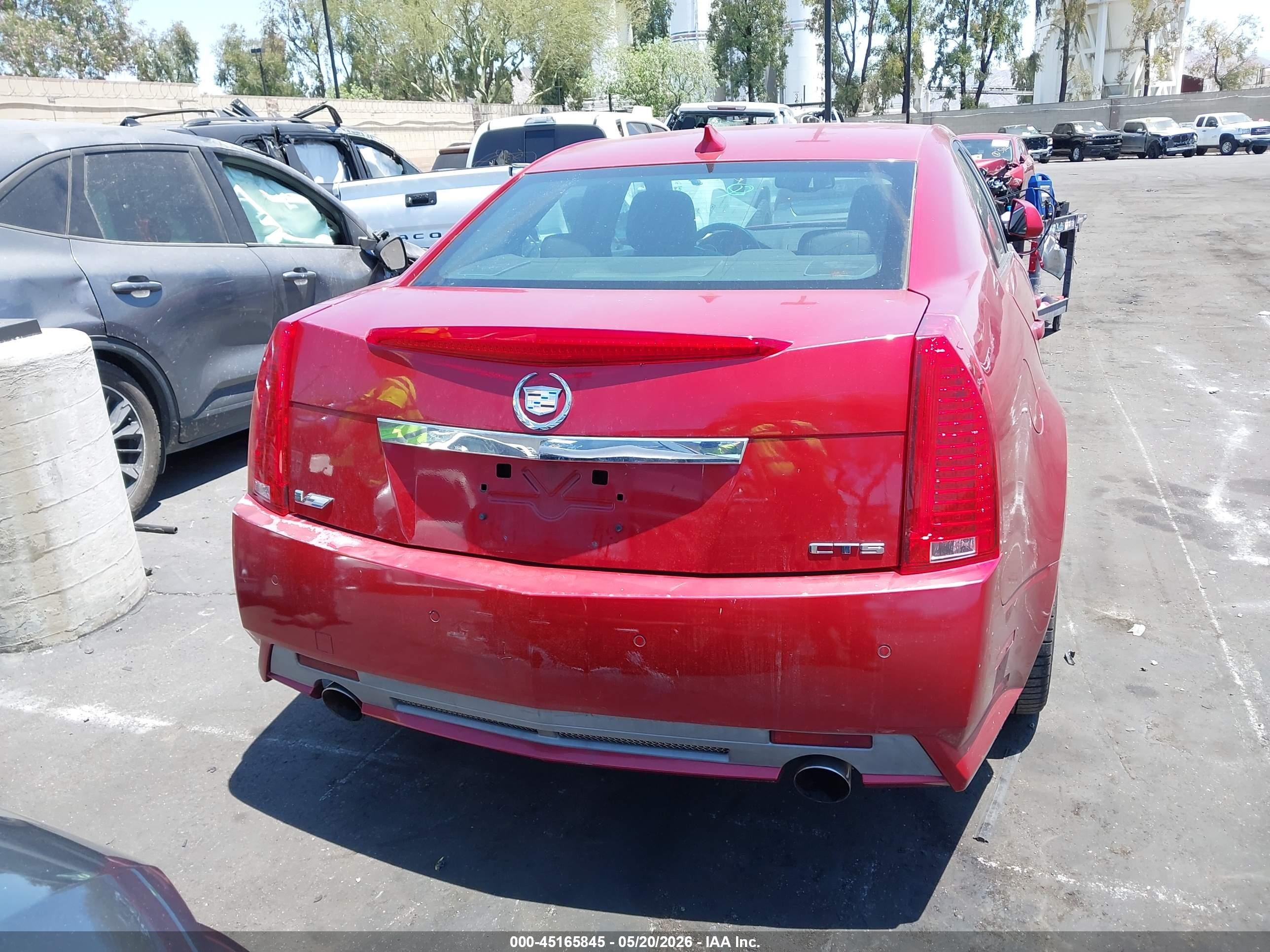 2009 Cadillac Cts-v   Красный vin: 1G6DN57P090155523