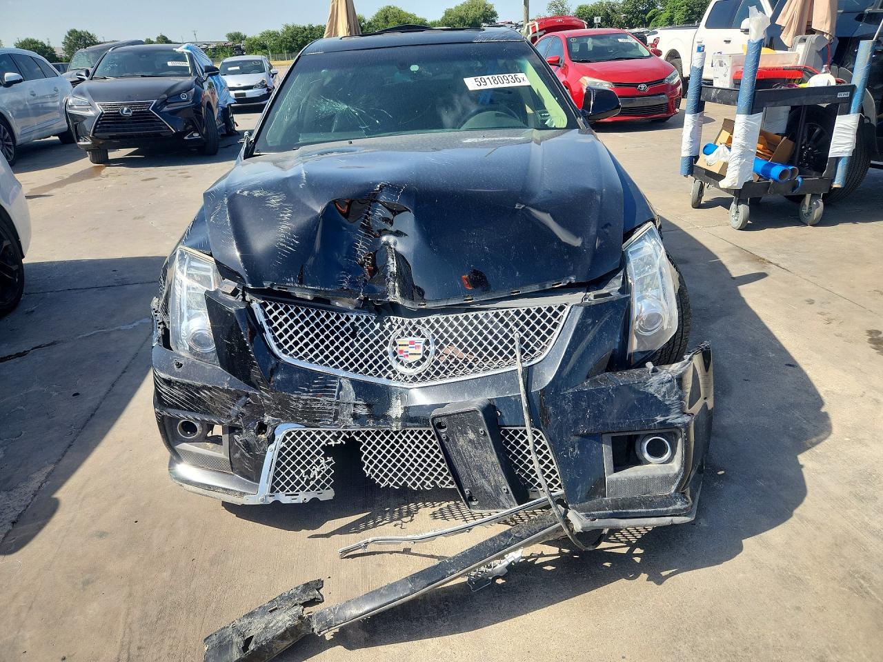 2009 Cadillac Cts-v Черный vin: 1G6DN57P290153207
