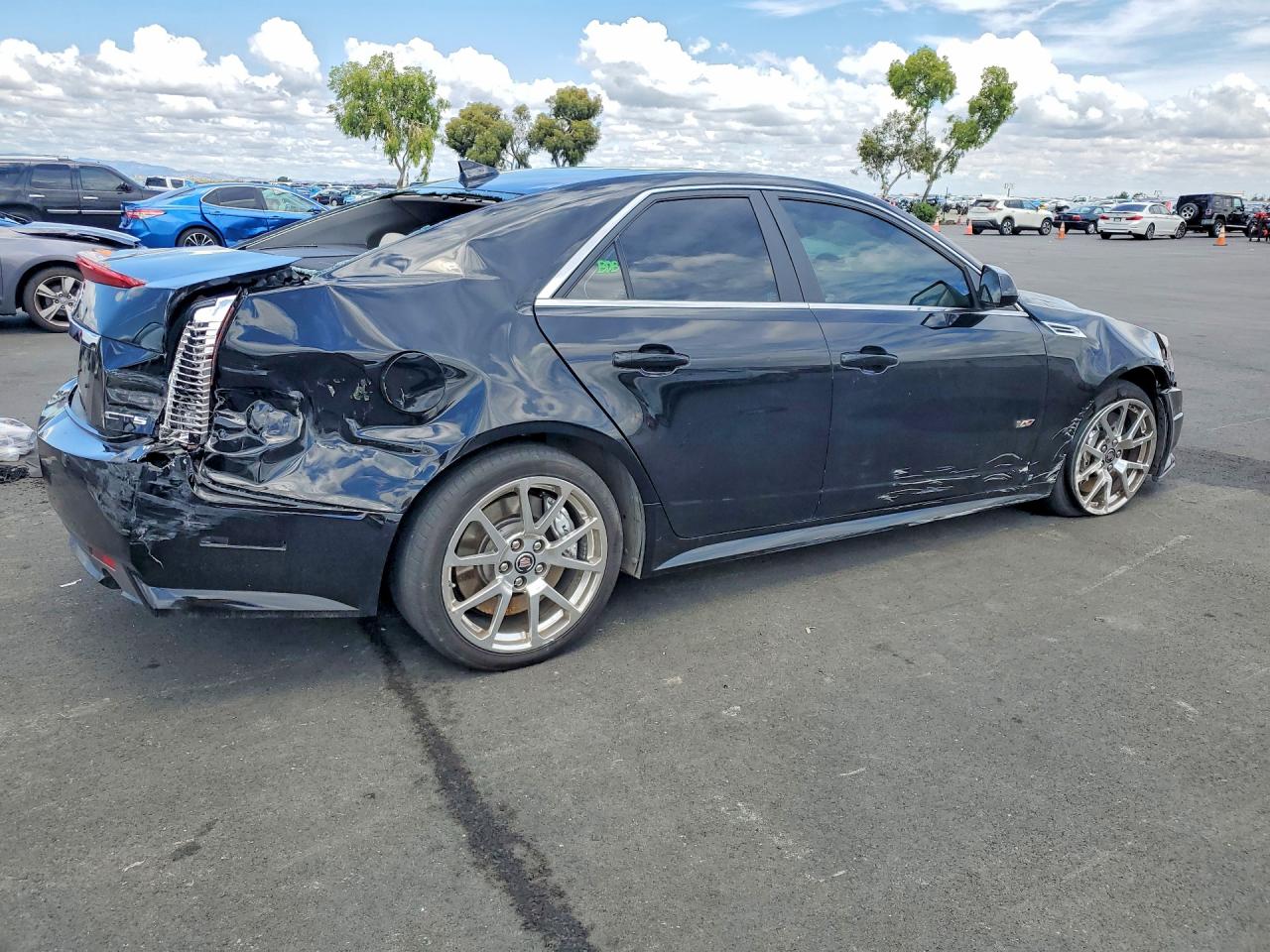 2009 Cadillac Cts-v Black vin: 1G6DN57P490154875