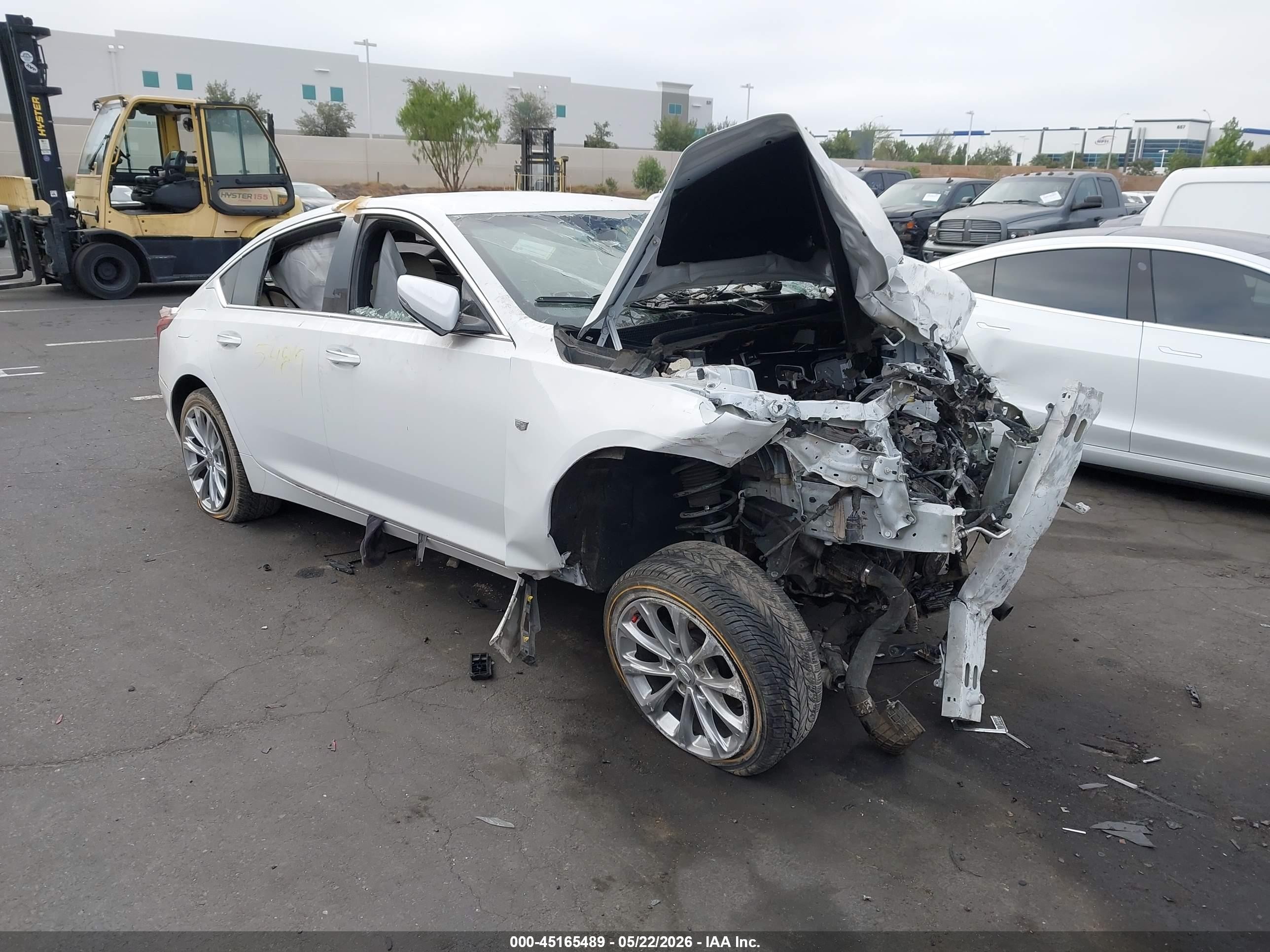 2022 Cadillac Ct5 Premium Luxury White vin: 1G6DN5RK5N0118527