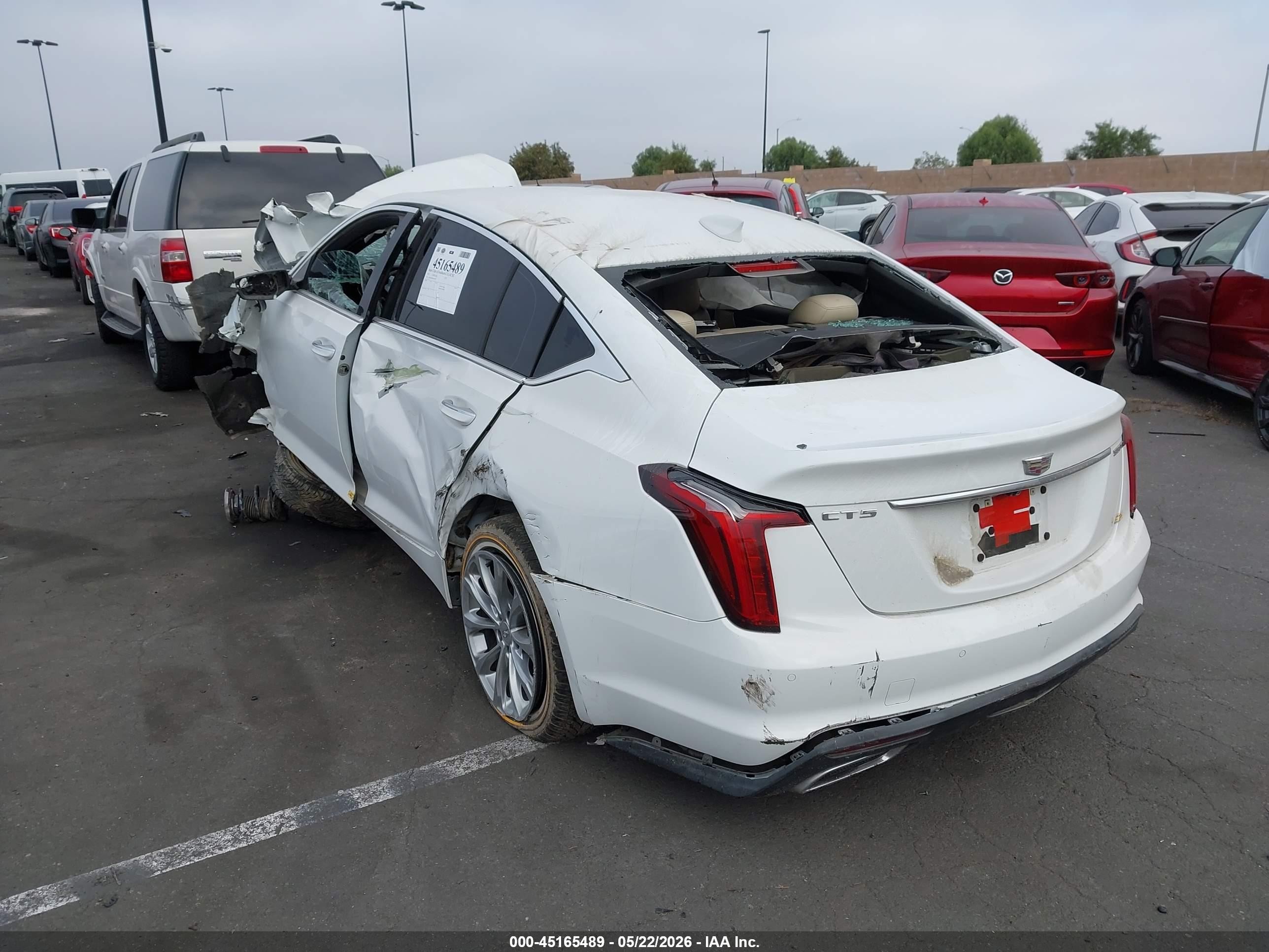 2022 Cadillac Ct5 Premium Luxury White vin: 1G6DN5RK5N0118527