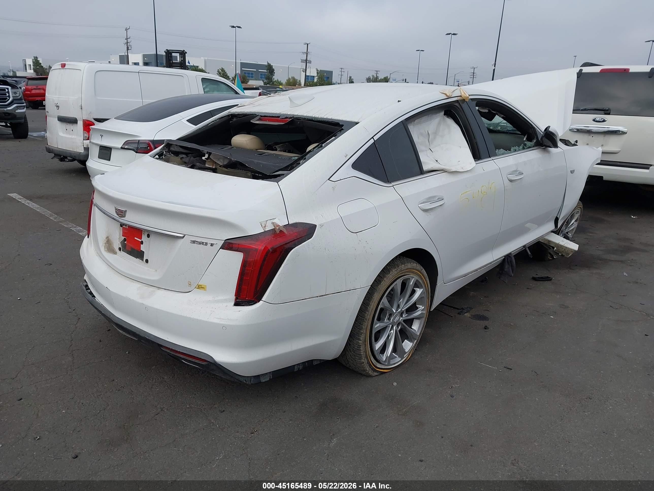 2022 Cadillac Ct5 Premium Luxury White vin: 1G6DN5RK5N0118527