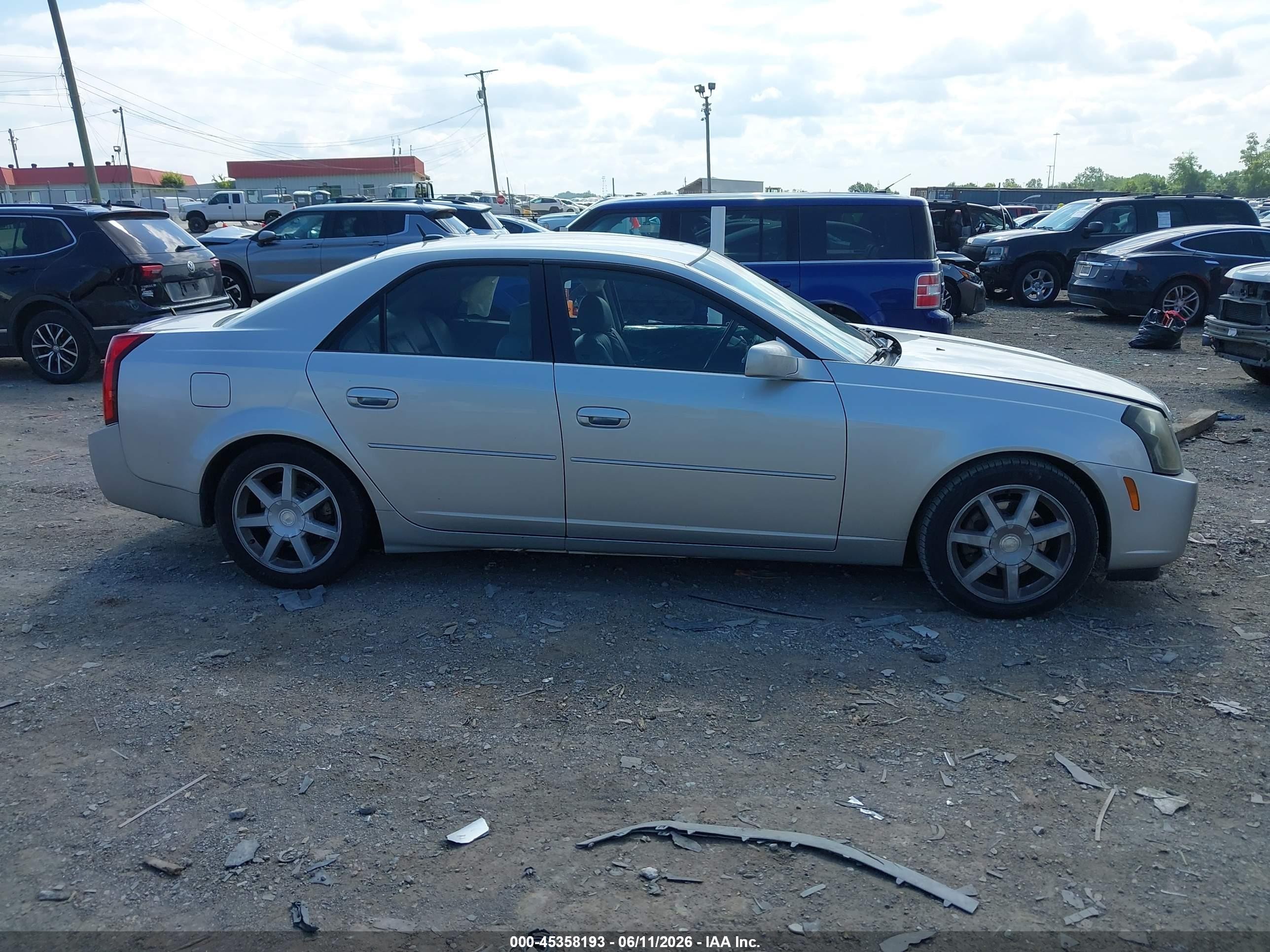 2005 Cadillac Cts Standard Silver vin: 1G6DP567050105419