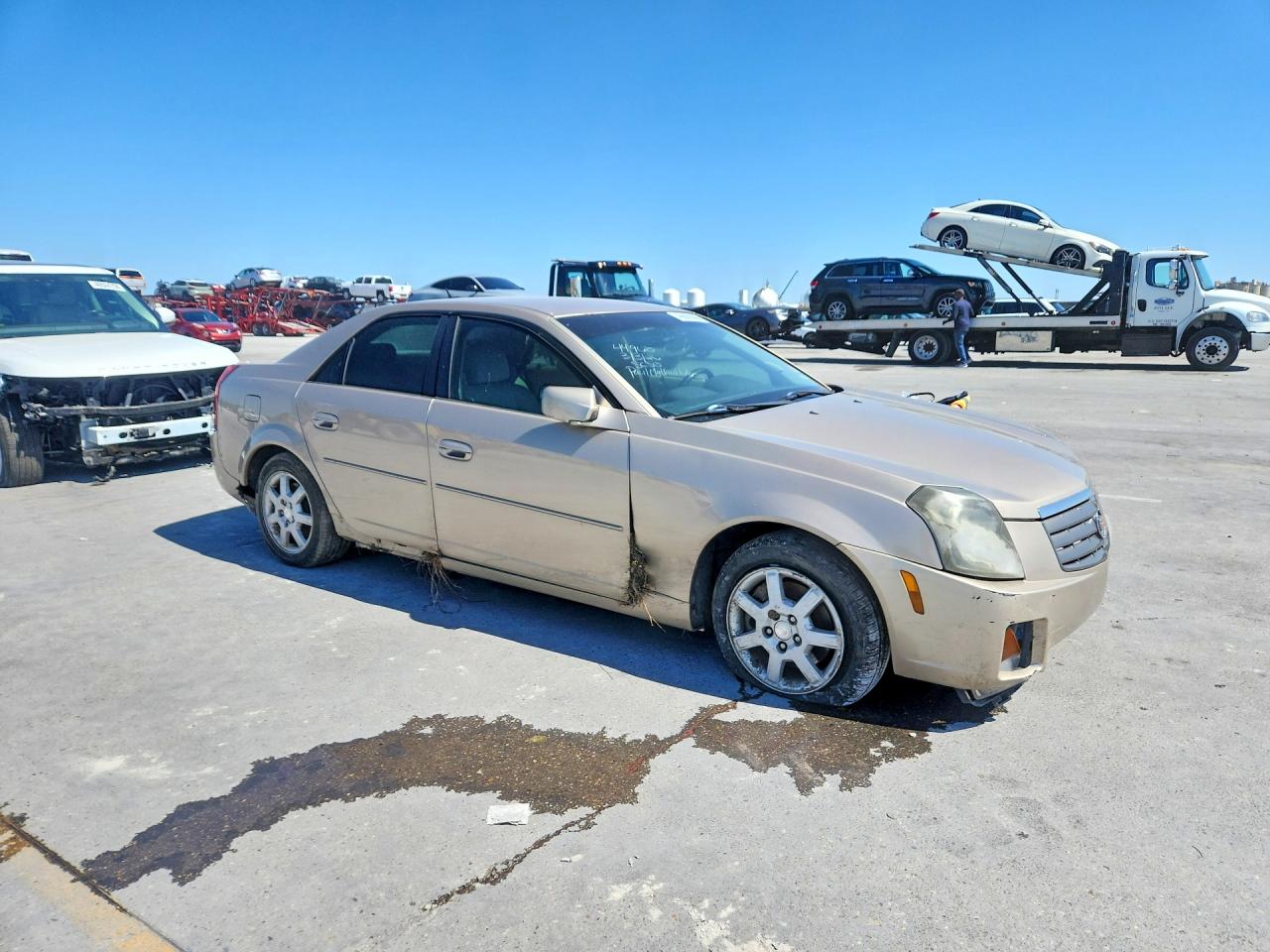 2005 Cadillac Cts Hi Feature V6 Tan vin: 1G6DP567650237293