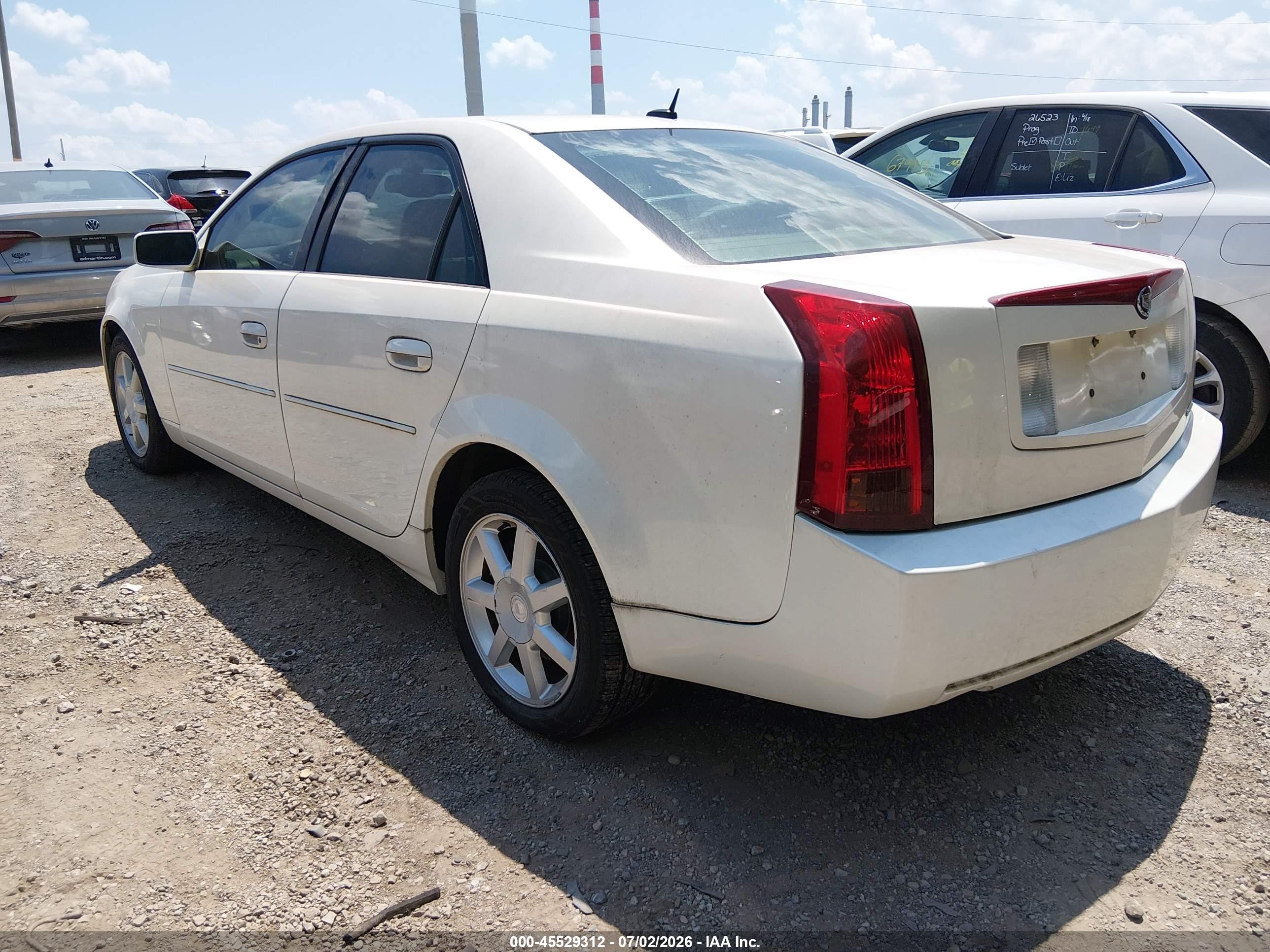 2005 Cadillac Cts Base W/1sb/1sc White vin: 1G6DP567750181283