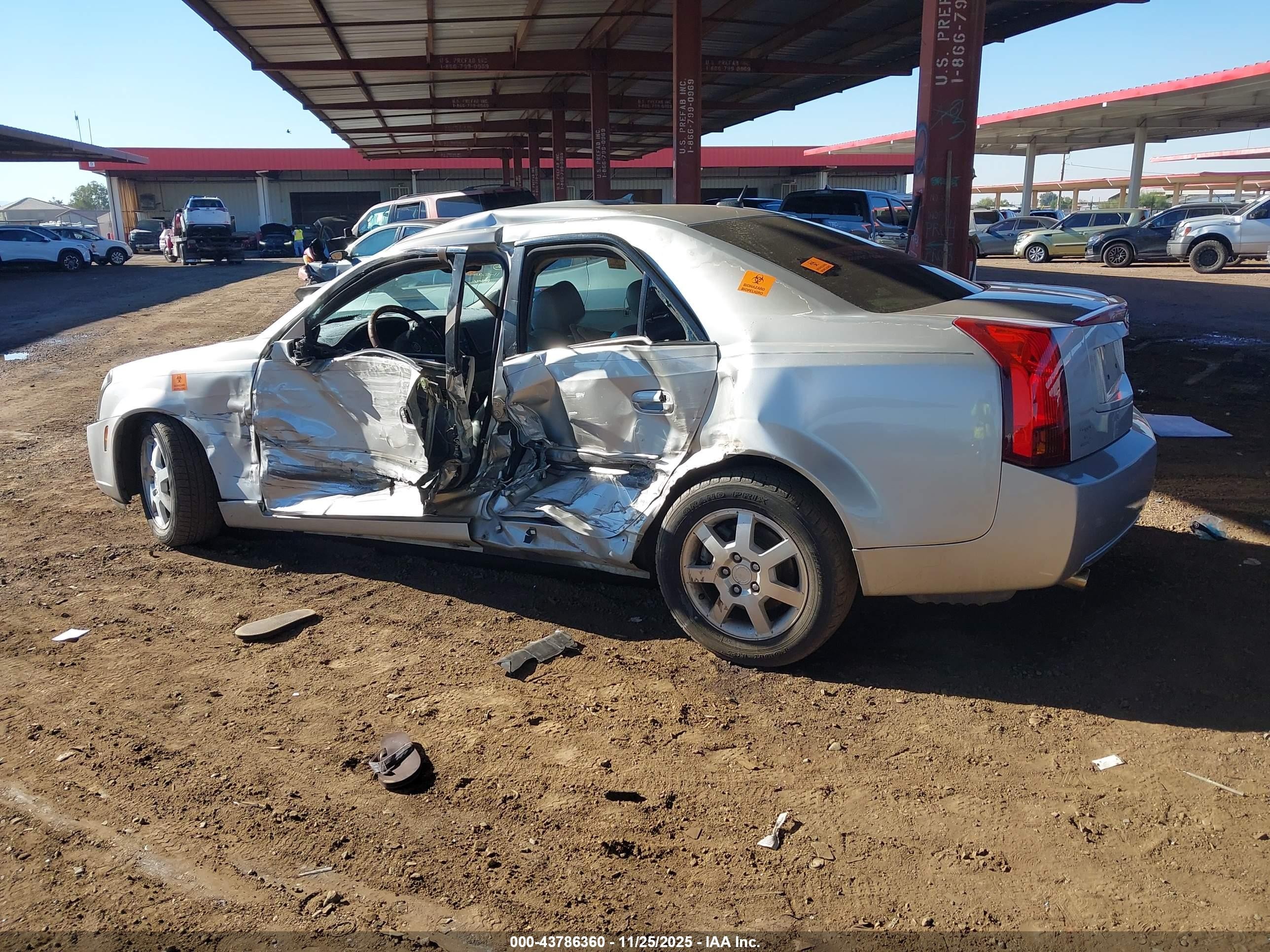 2005 Cadillac Cts Standard Silver vin: 1G6DP567850101828