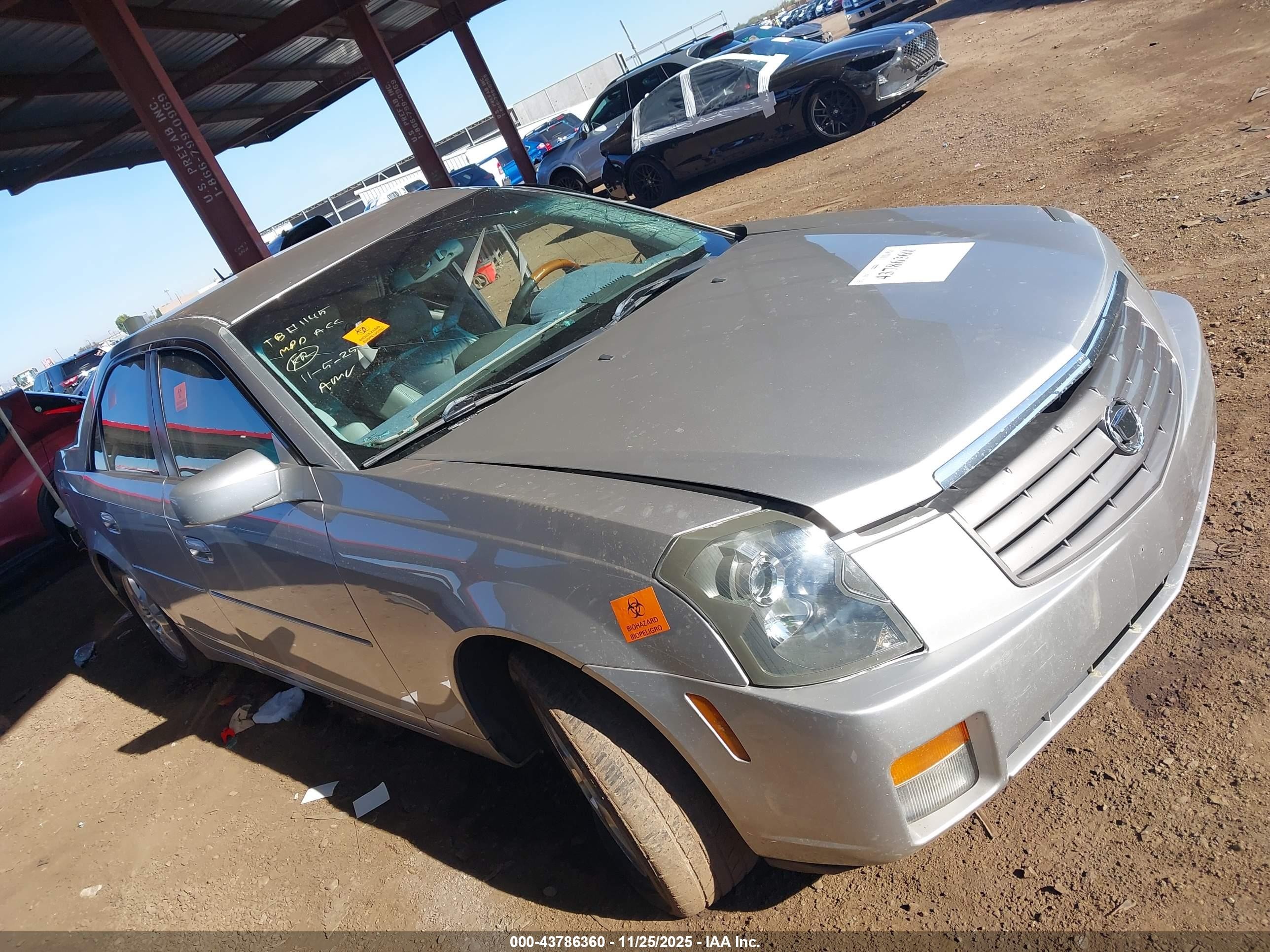 2005 Cadillac Cts Standard Silver vin: 1G6DP567850101828