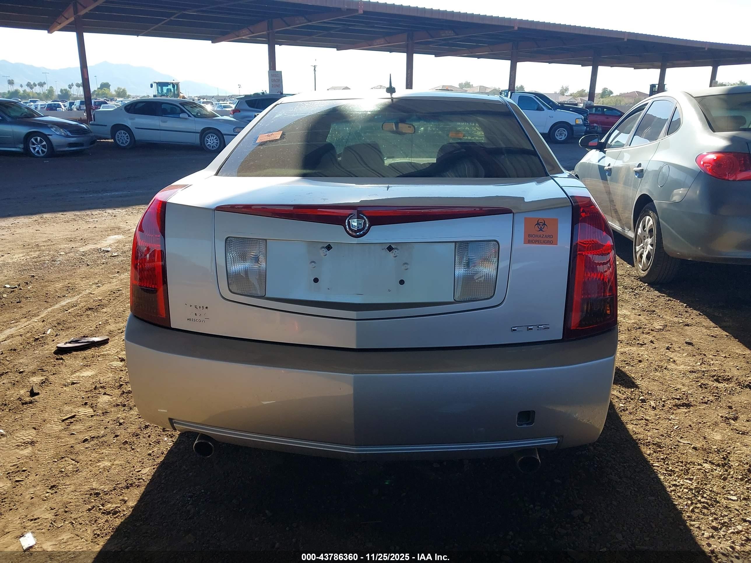2005 Cadillac Cts Standard Silver vin: 1G6DP567850101828