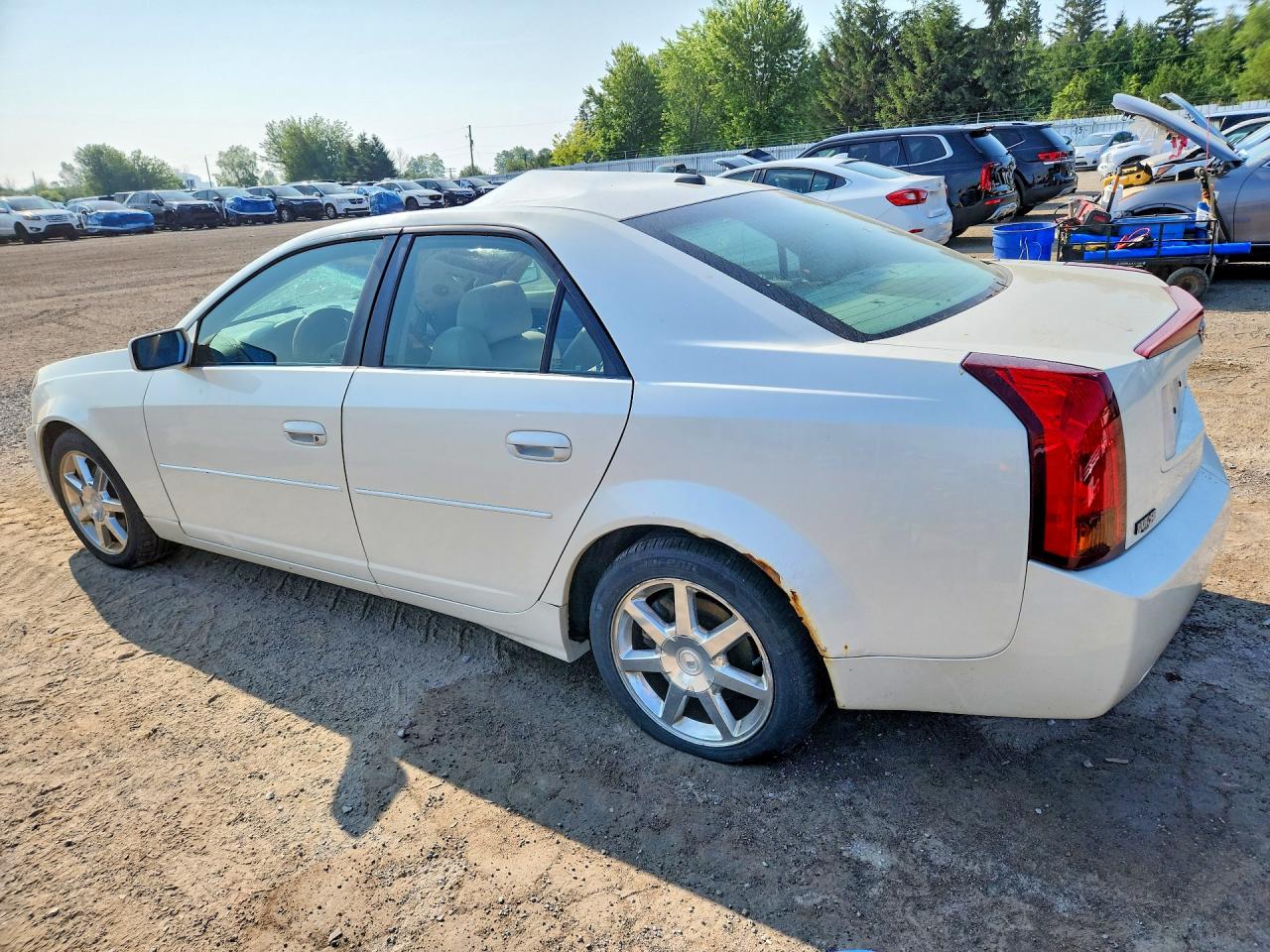 2005 Cadillac Cts Hi Feature V6 White vin: 1G6DP567X50231108