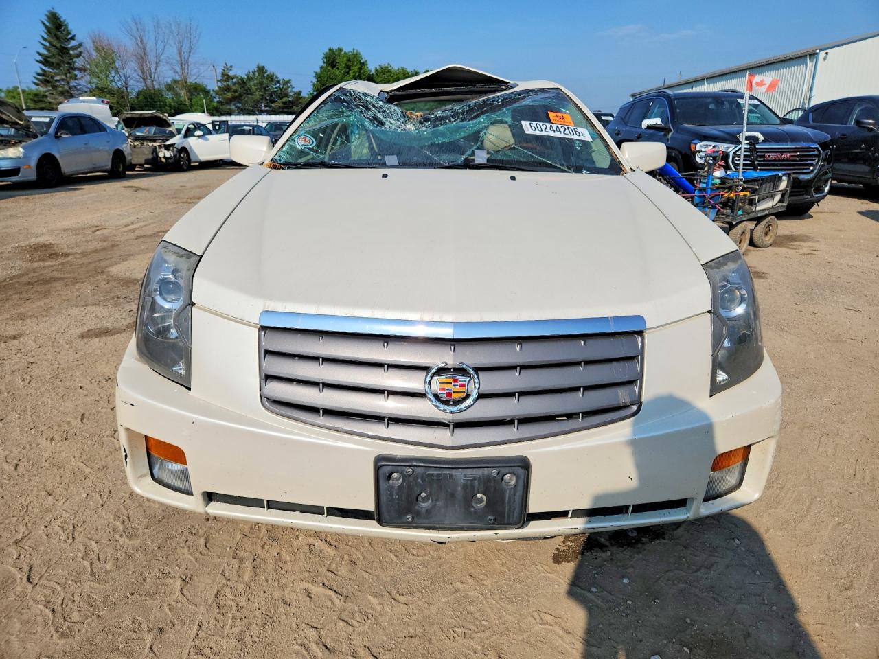 2005 Cadillac Cts Hi Feature V6 White vin: 1G6DP567X50231108