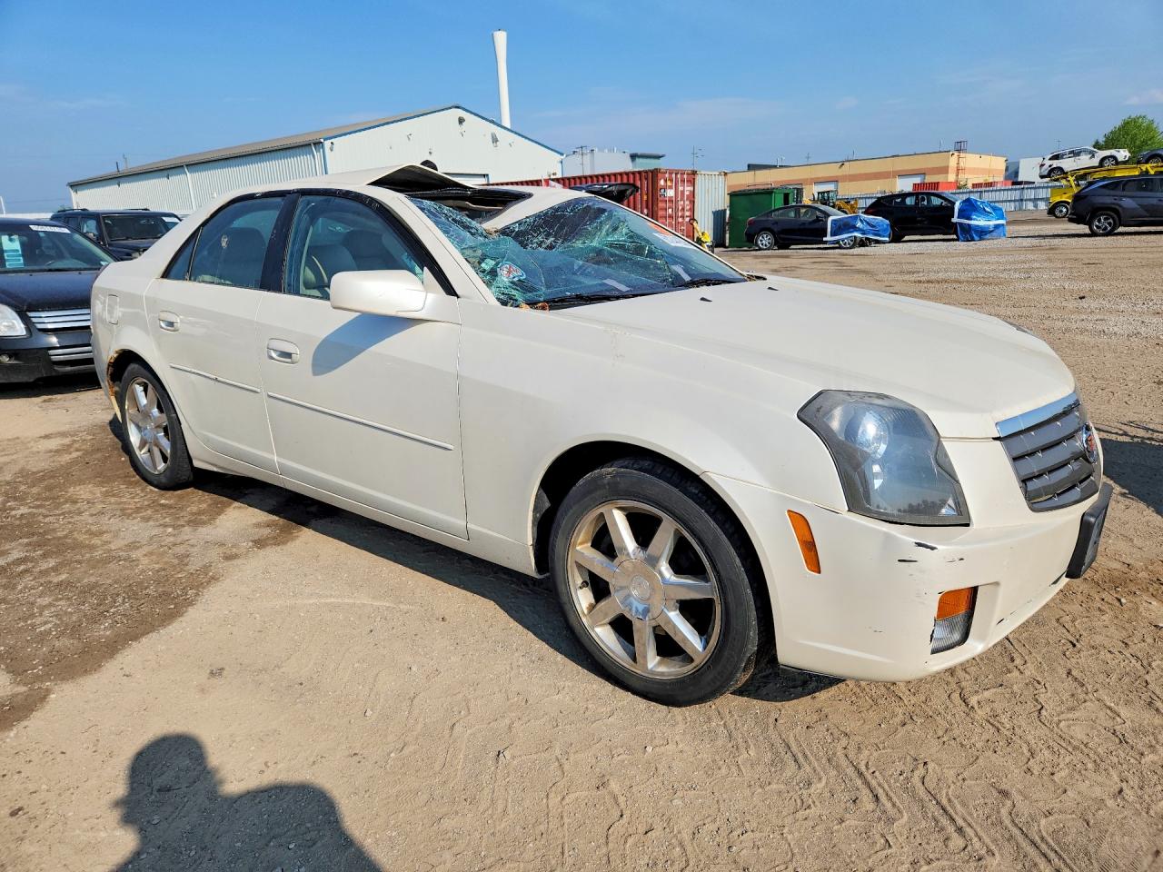 2005 Cadillac Cts Hi Feature V6 White vin: 1G6DP567X50231108