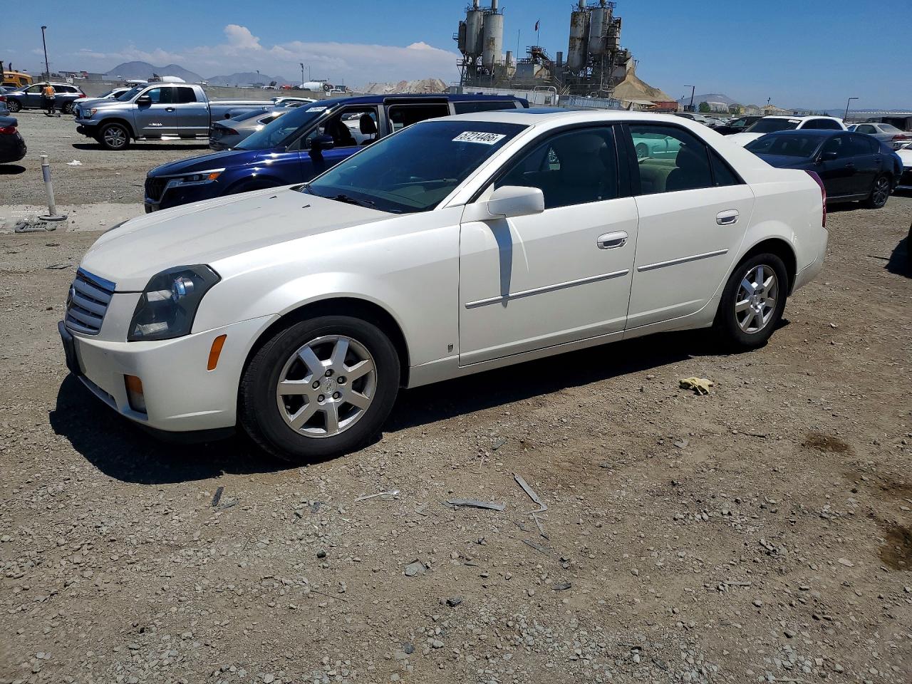 2007 Cadillac Cts Hi Feature V6 White vin: 1G6DP577070118060