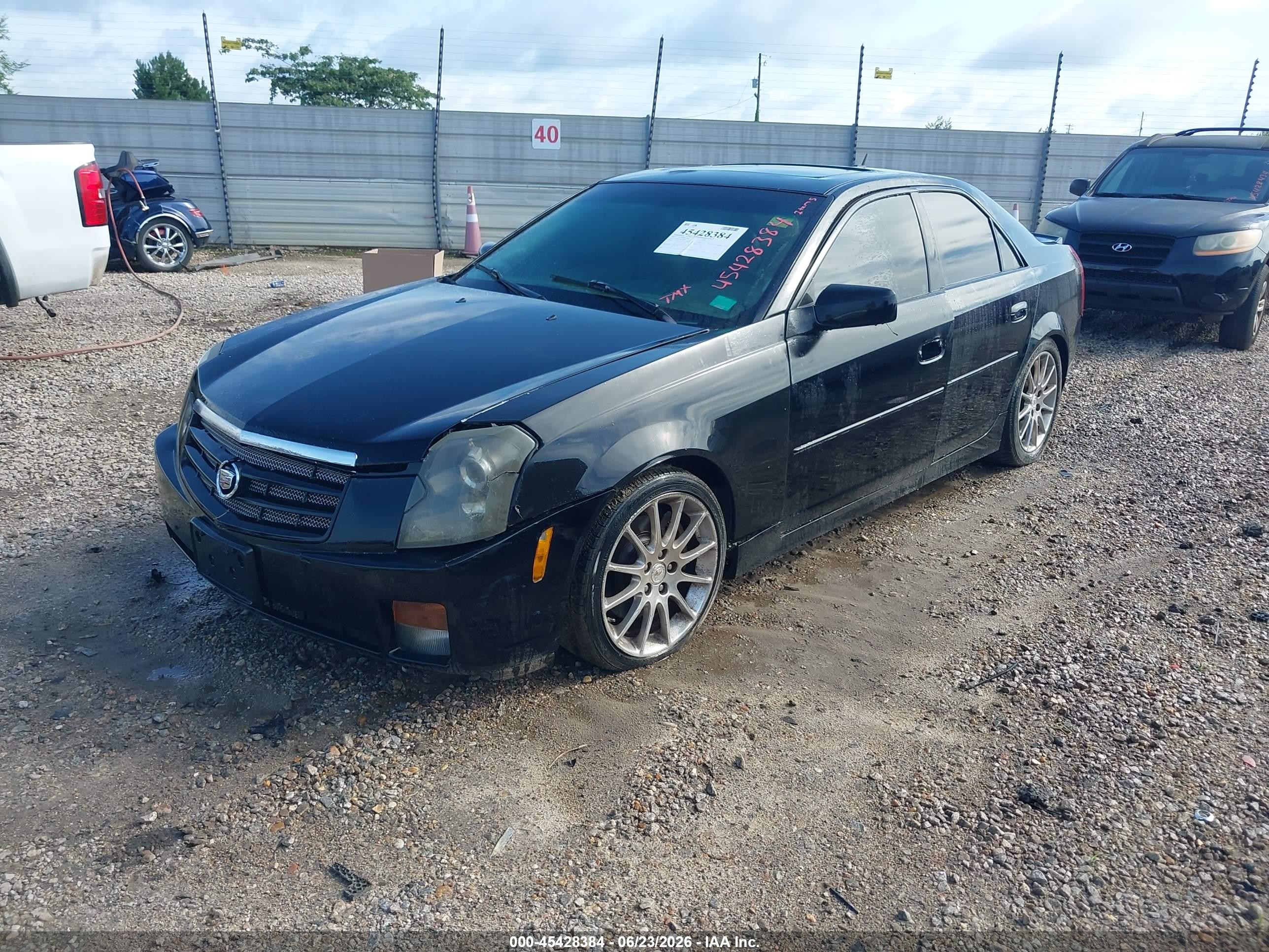 2007 Cadillac Cts Standard Black vin: 1G6DP577070121055