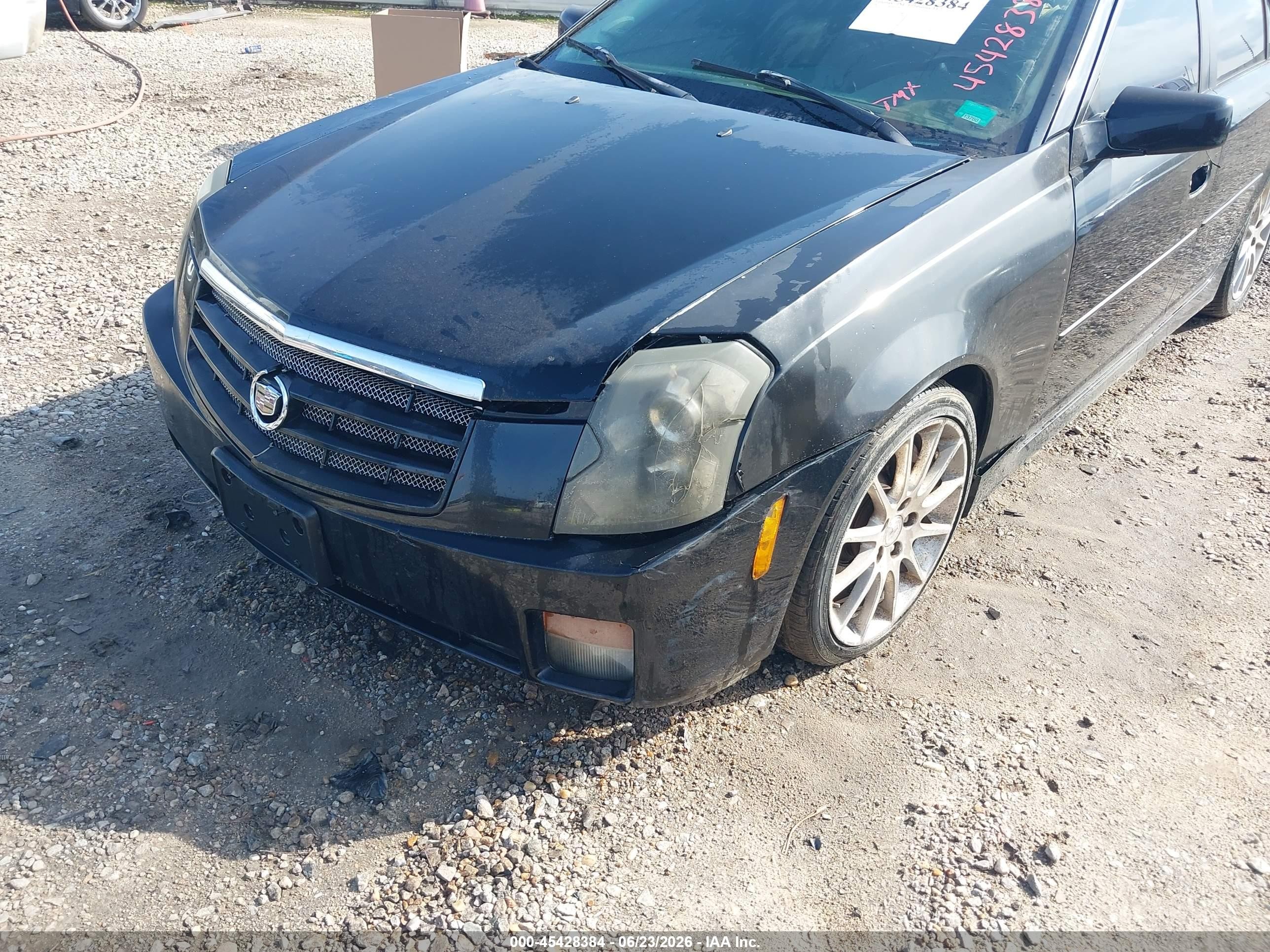 2007 Cadillac Cts Standard Black vin: 1G6DP577070121055